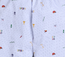 Cotton Half Sleeves Sports Printed Night Suit Set - Blue