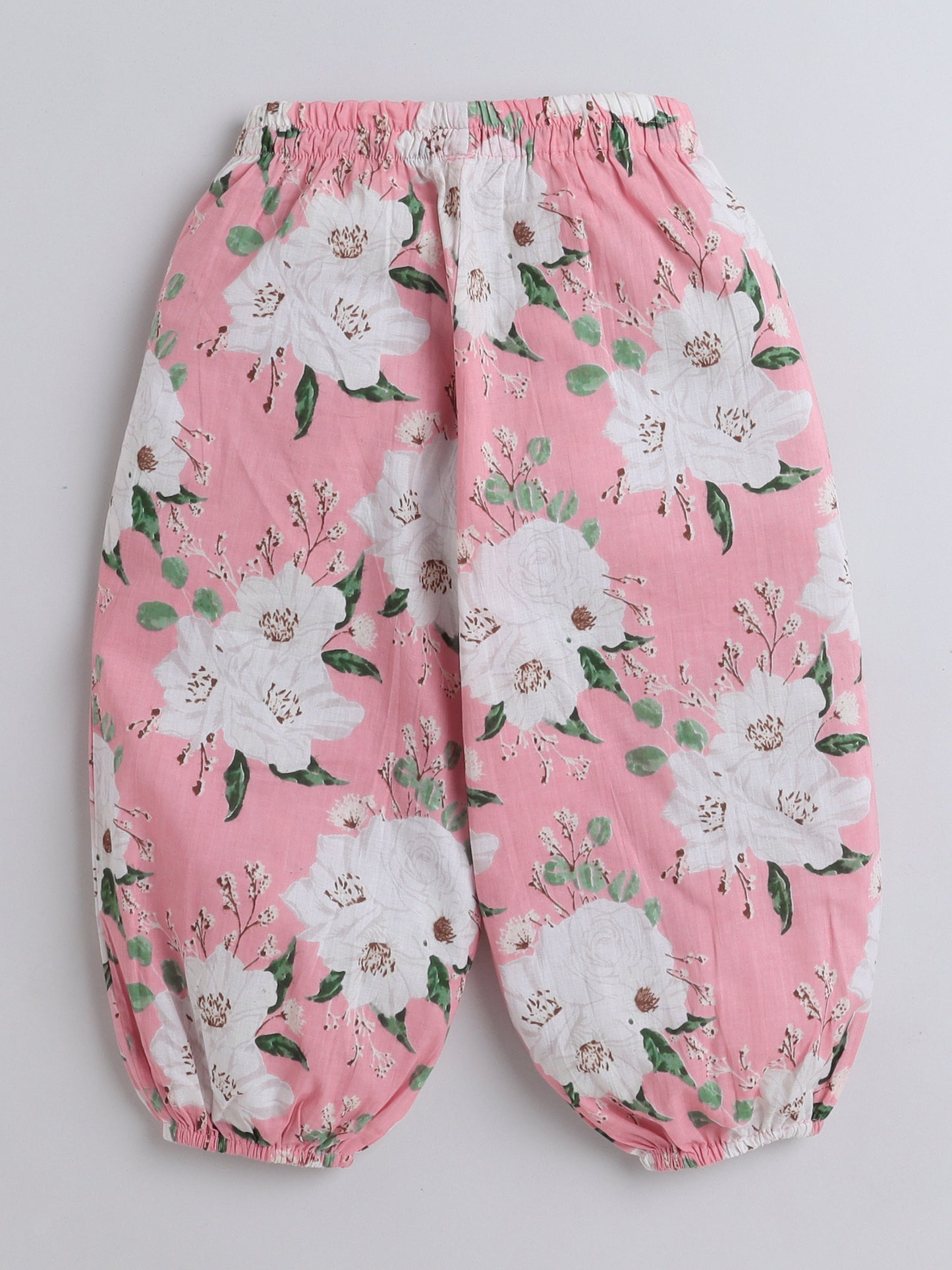 Full Sleeves Cotton Floral Print Loungewear Set Pink