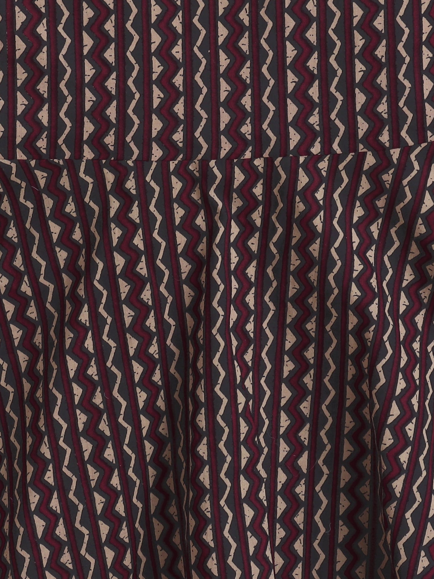 3/4Th Sleeves Stripe Dress With Jacket-Maroon