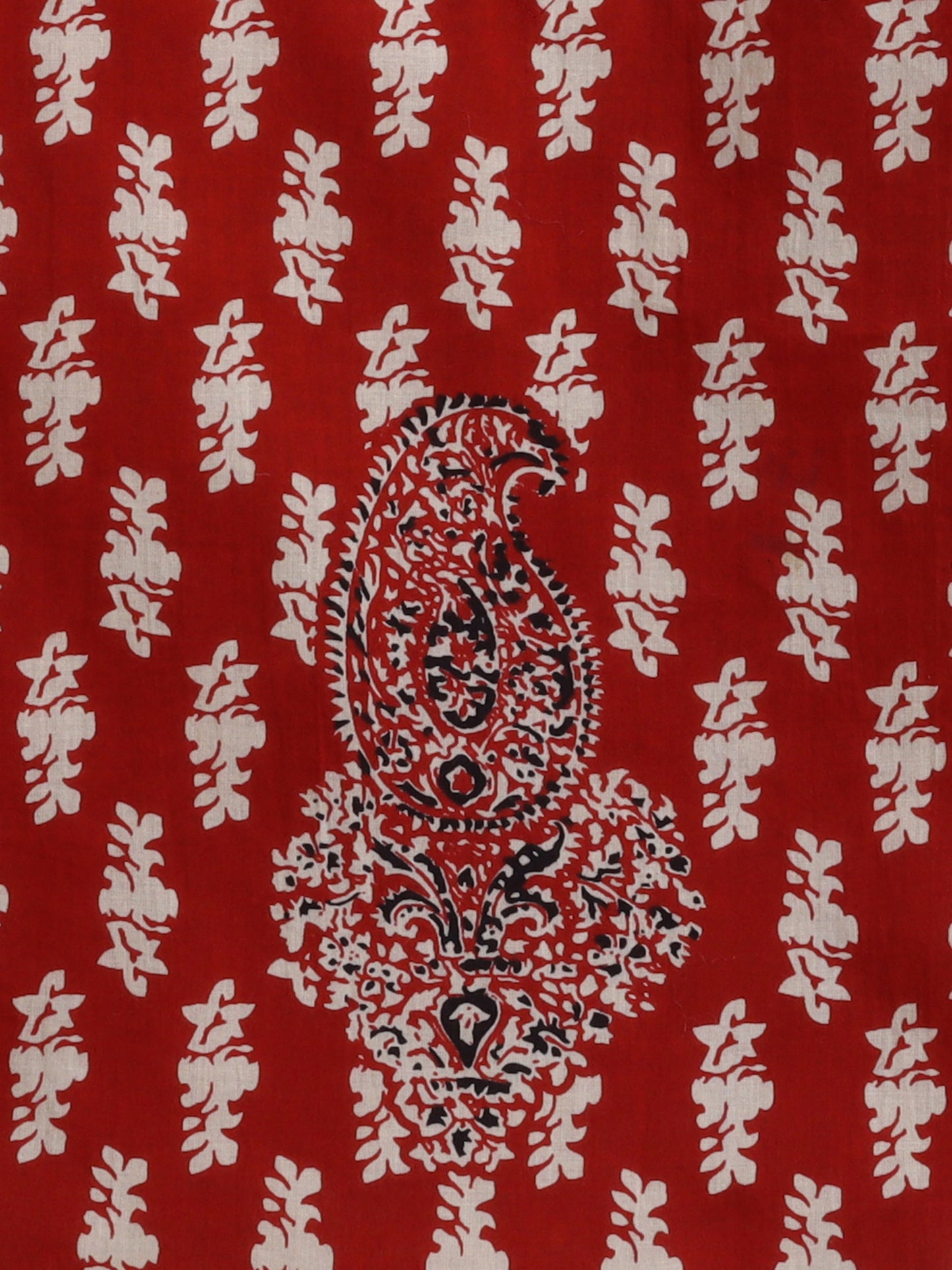 The Magic Wand Cotton All Over Printed 3/4th Sleeves Top & Pant Lounge Wear Set -Rust