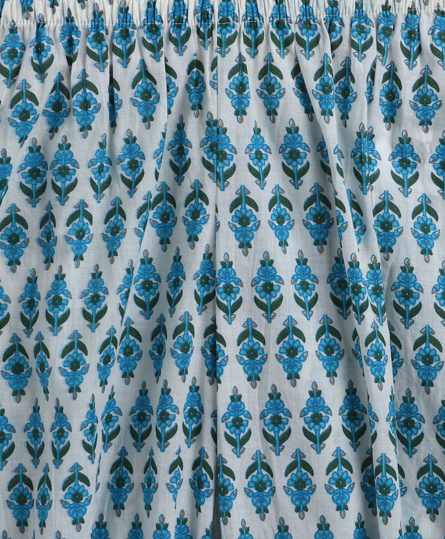 The Magic Wand Cotton Woven Half Sleeves Floral Printed Kurta & Pant with Dupatta - Blue