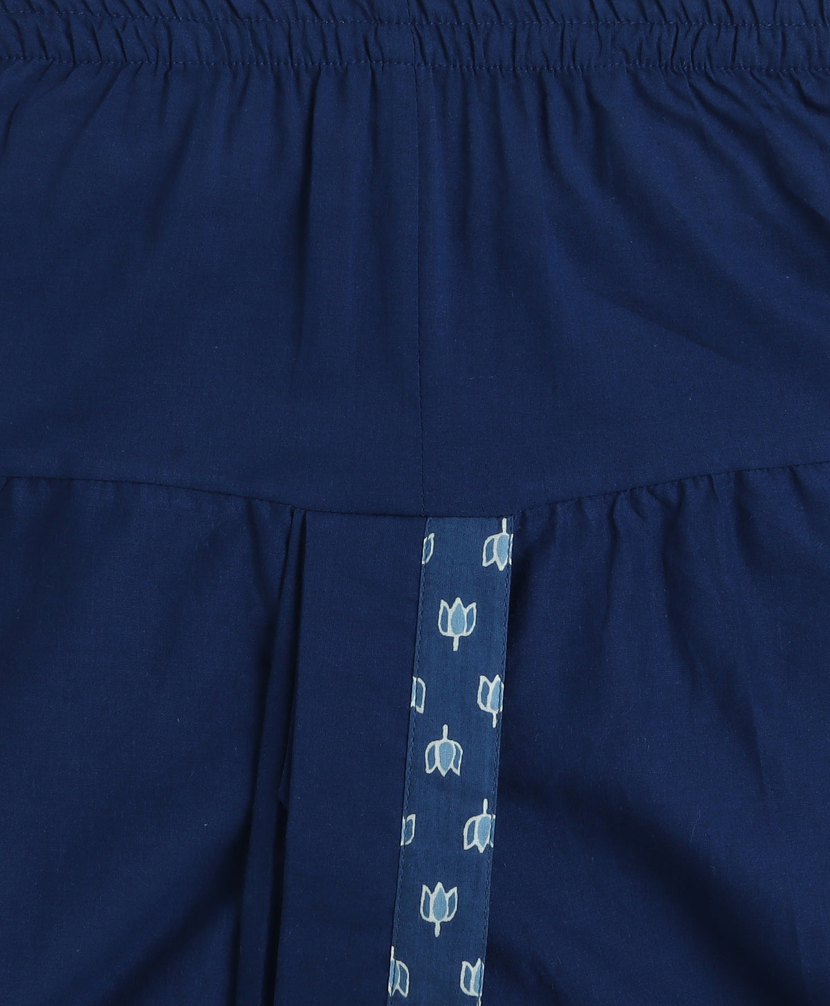 The Magic Wand Cotton Woven Full Sleeves Ethnic Buti Printed Kurta And Dhoti Set - Navy Blue