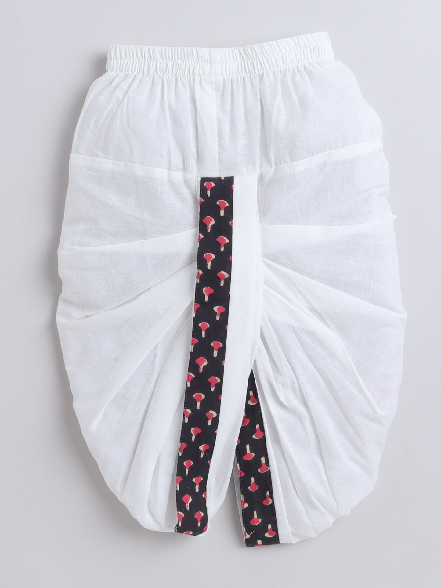 Full Sleeve Floral Printed Kurta Dhoti Set For Boys-Grey