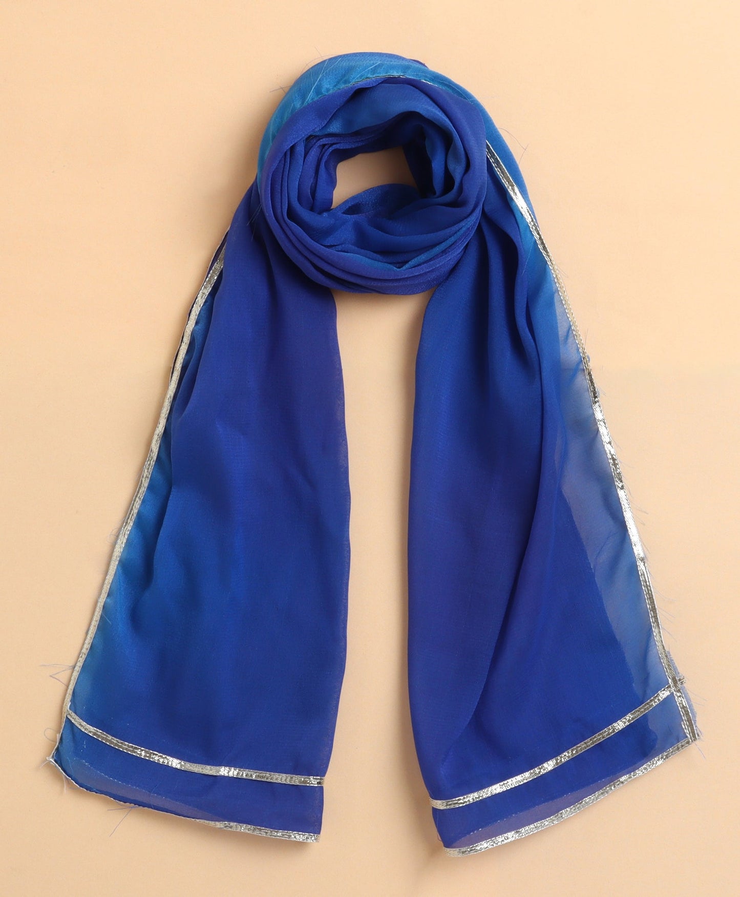 The Magic Wand Cotton woven Cambric Shibori Sleeveless Yoke Kurta and Floral Sharara Dupatta Set - Blue