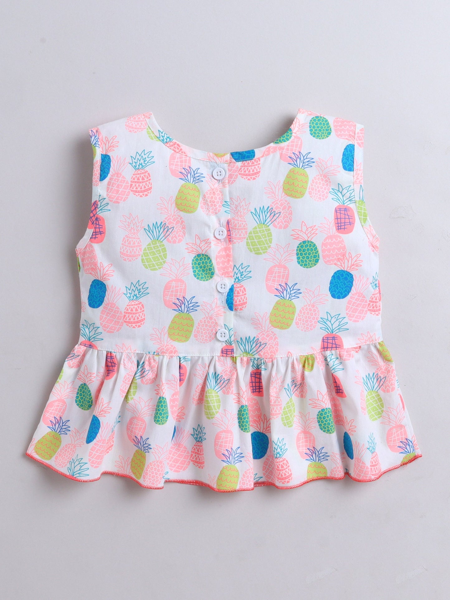 The Magic Wand Polka Dot Priented Sleeveless Top & Short Set -Multicolor