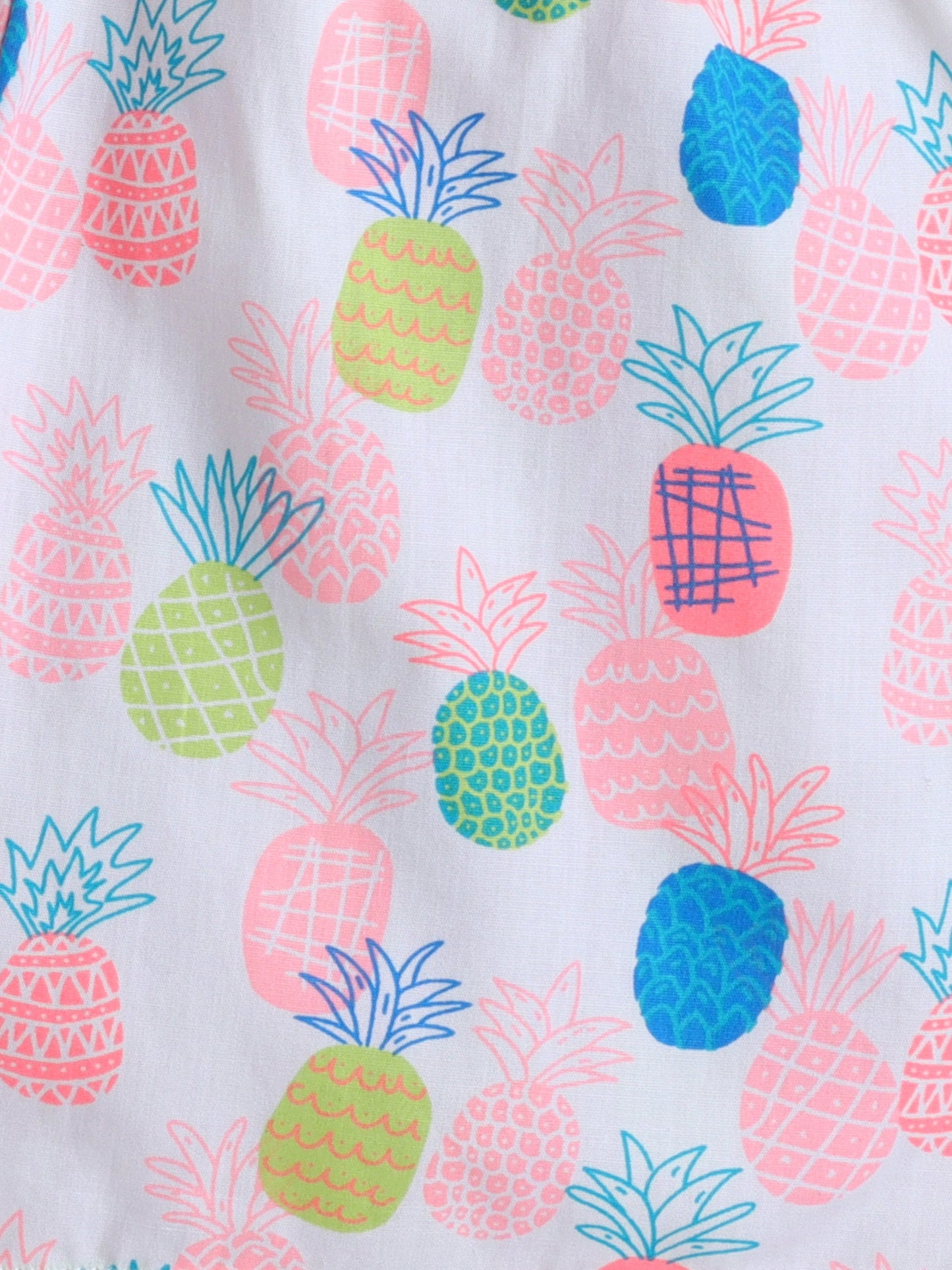 Polka Dot Printed Sleeveless Top & Short Set - Multicolor