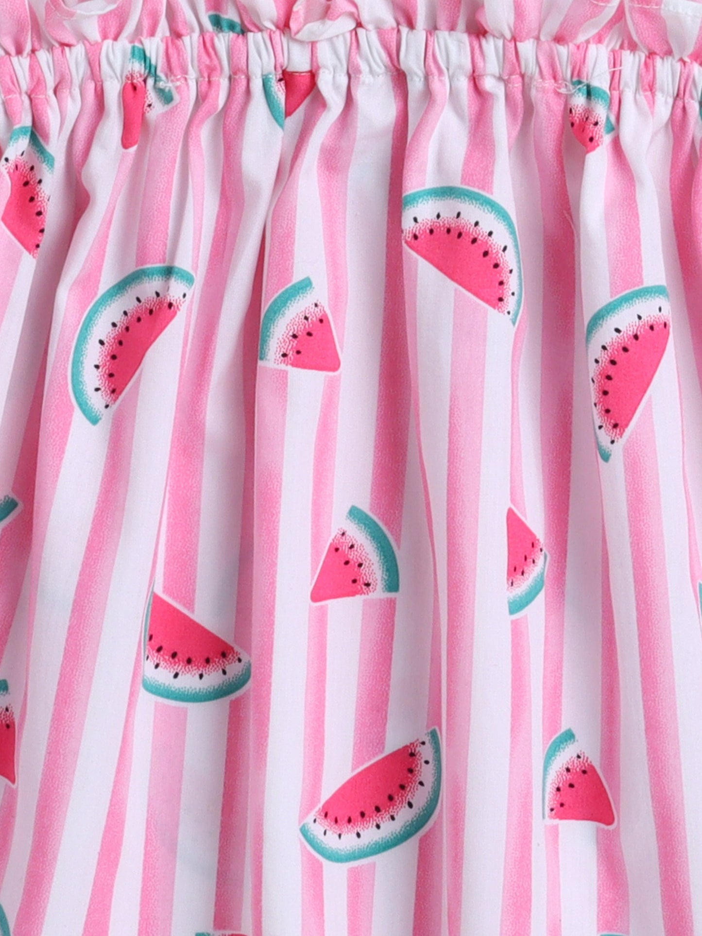 The Magic Wand Watermelon Printed Halter Neck Top -Pink