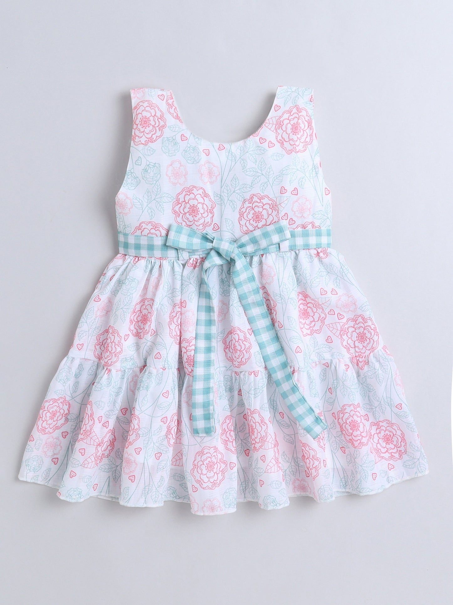 The Magic Wand Sleeveless Floral Printed Dress With Cap Sleeve Jacket - Peach