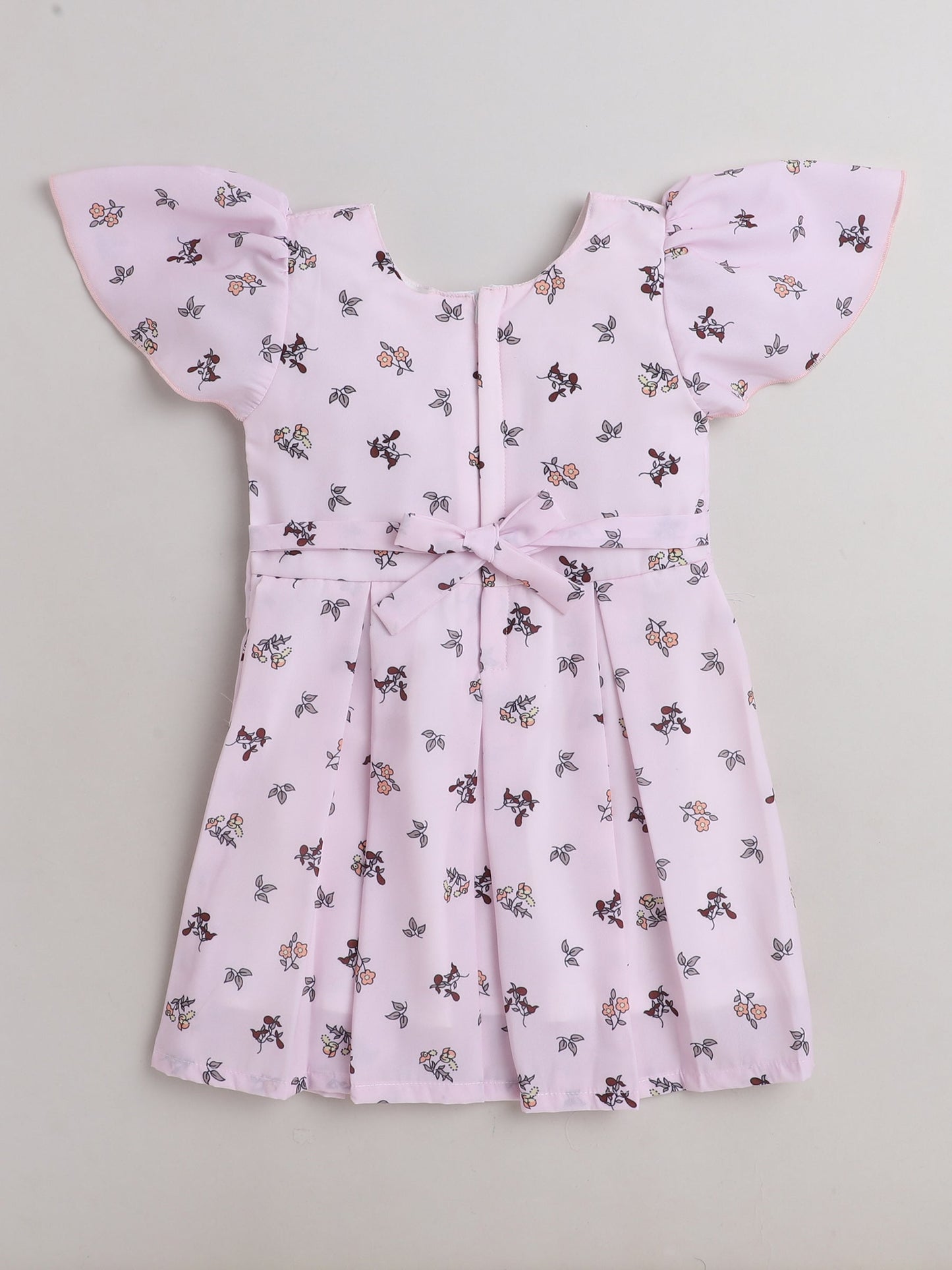 The Magic Wand Cap Sleeves Floral Printed Dress- Pink