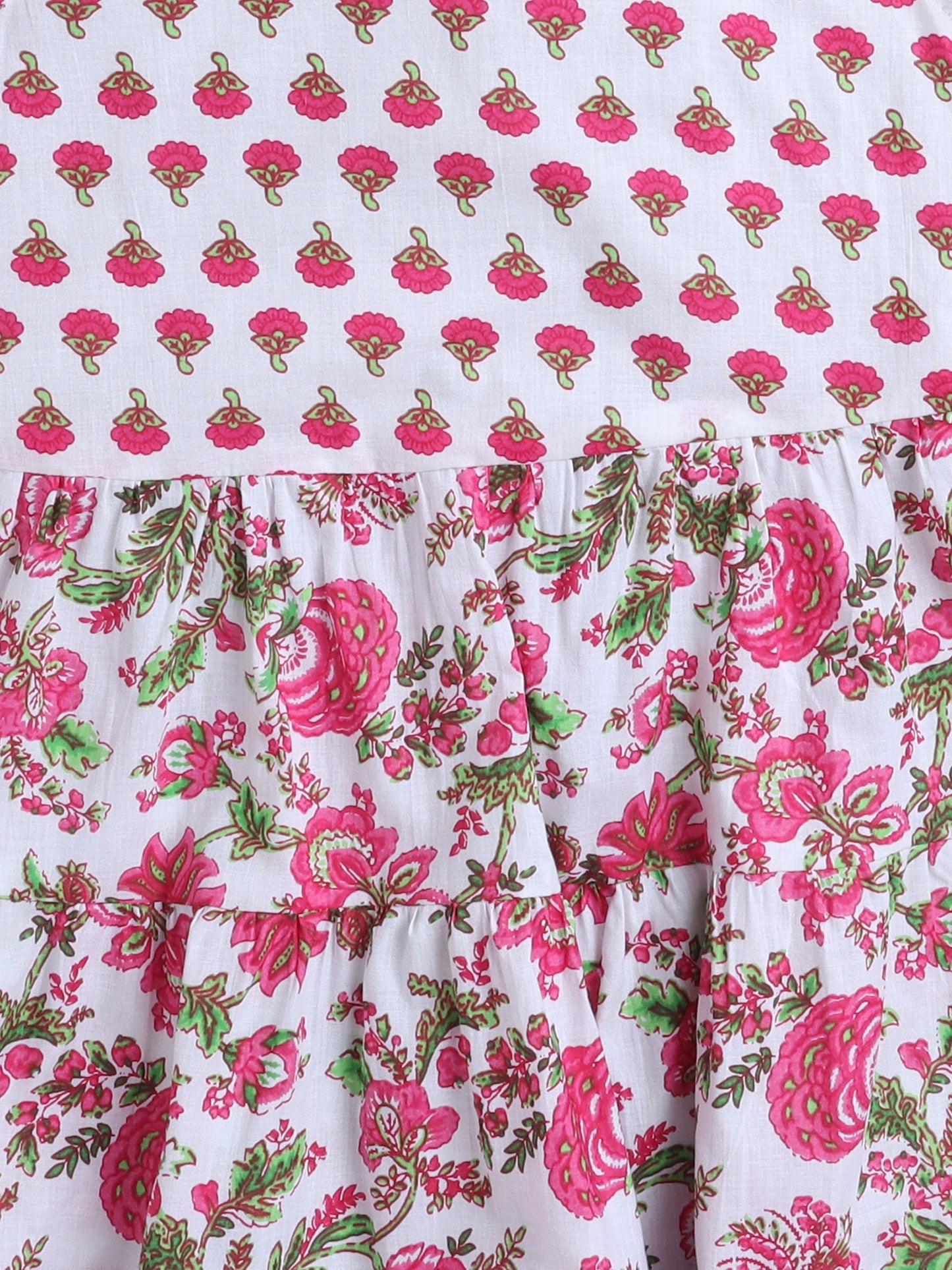 Sleeveless Floral Printed Dress - Pink