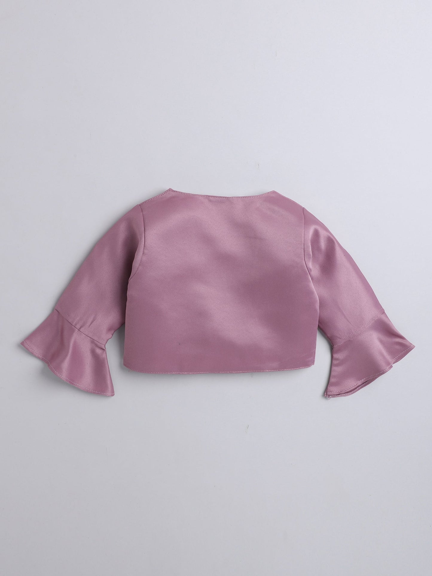 The Magic Wand 3/4th Sleeves Solid Shrug Pink