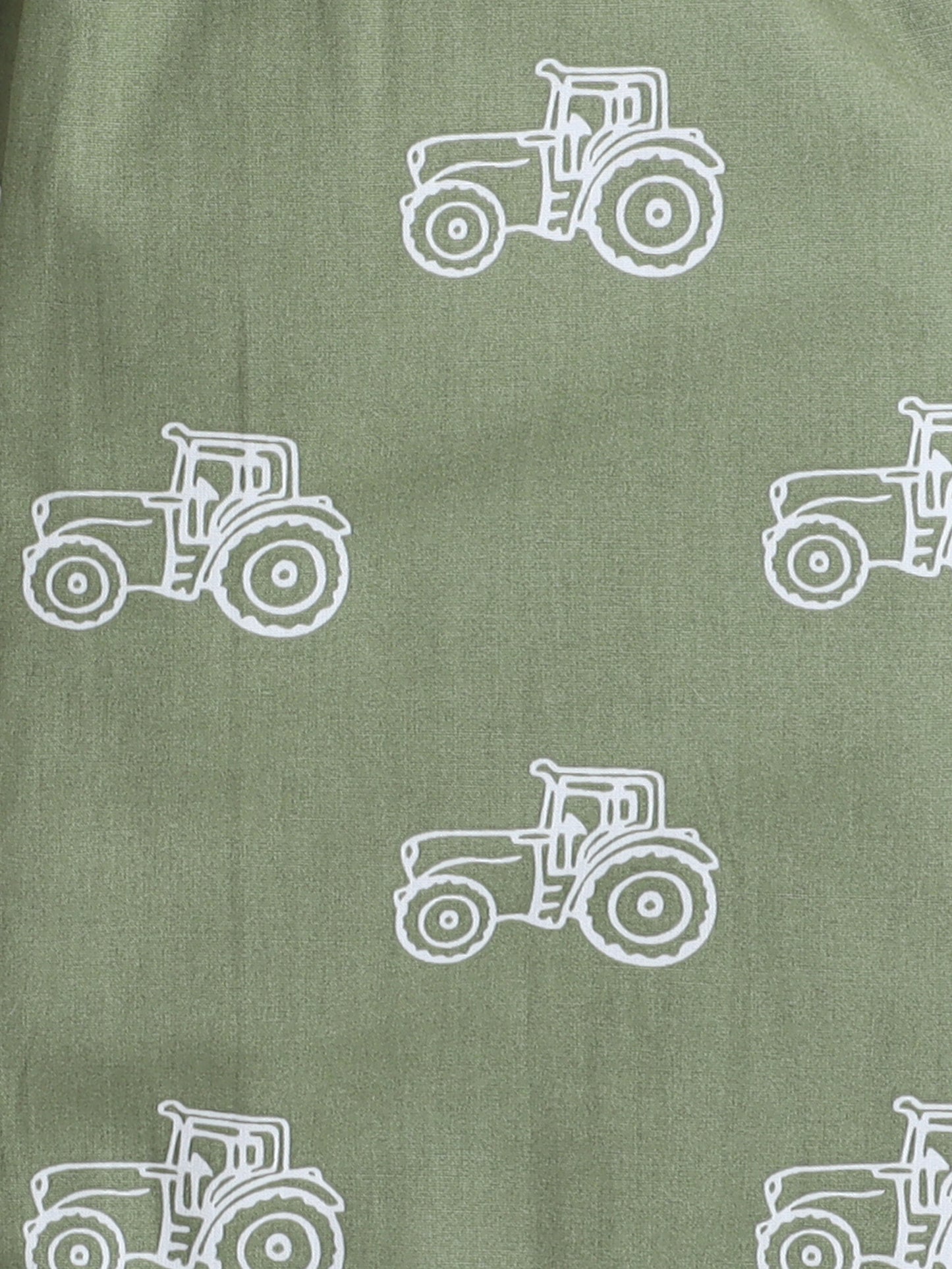 Half Sleeves Cotton Vehicle Printed Night Suit Set Green