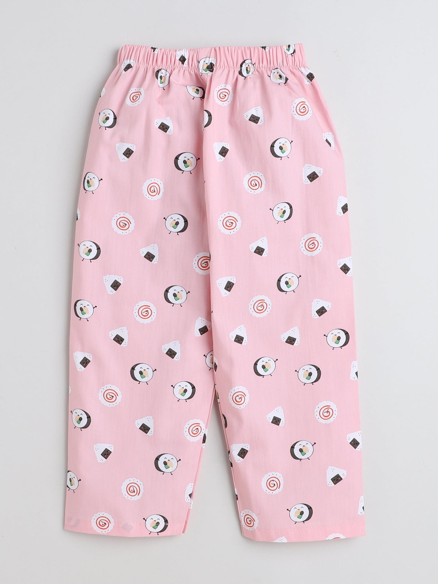 Full Sleeves Drum & Game Controller Printed Shirt With Pajama - Pink