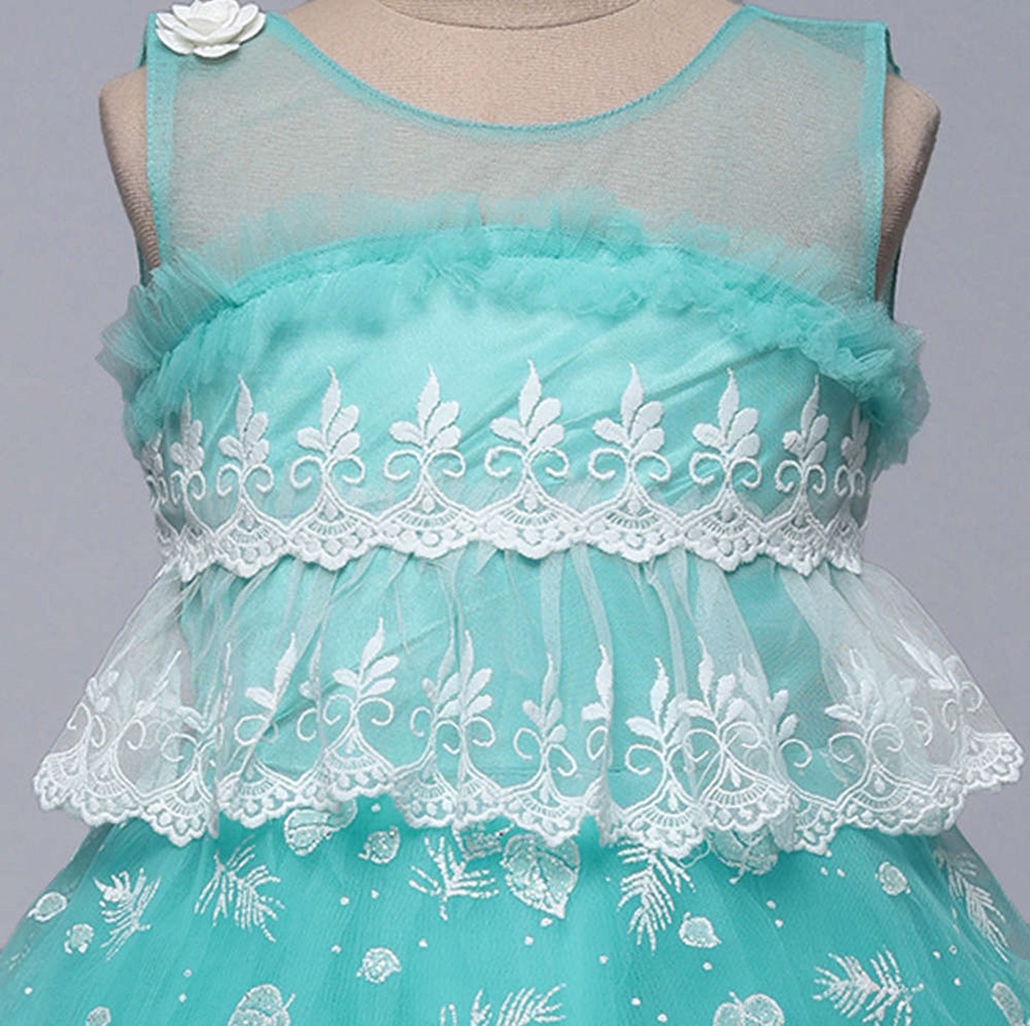 The Magic Wand All Over Printed Fit & Flare Dress - Blue