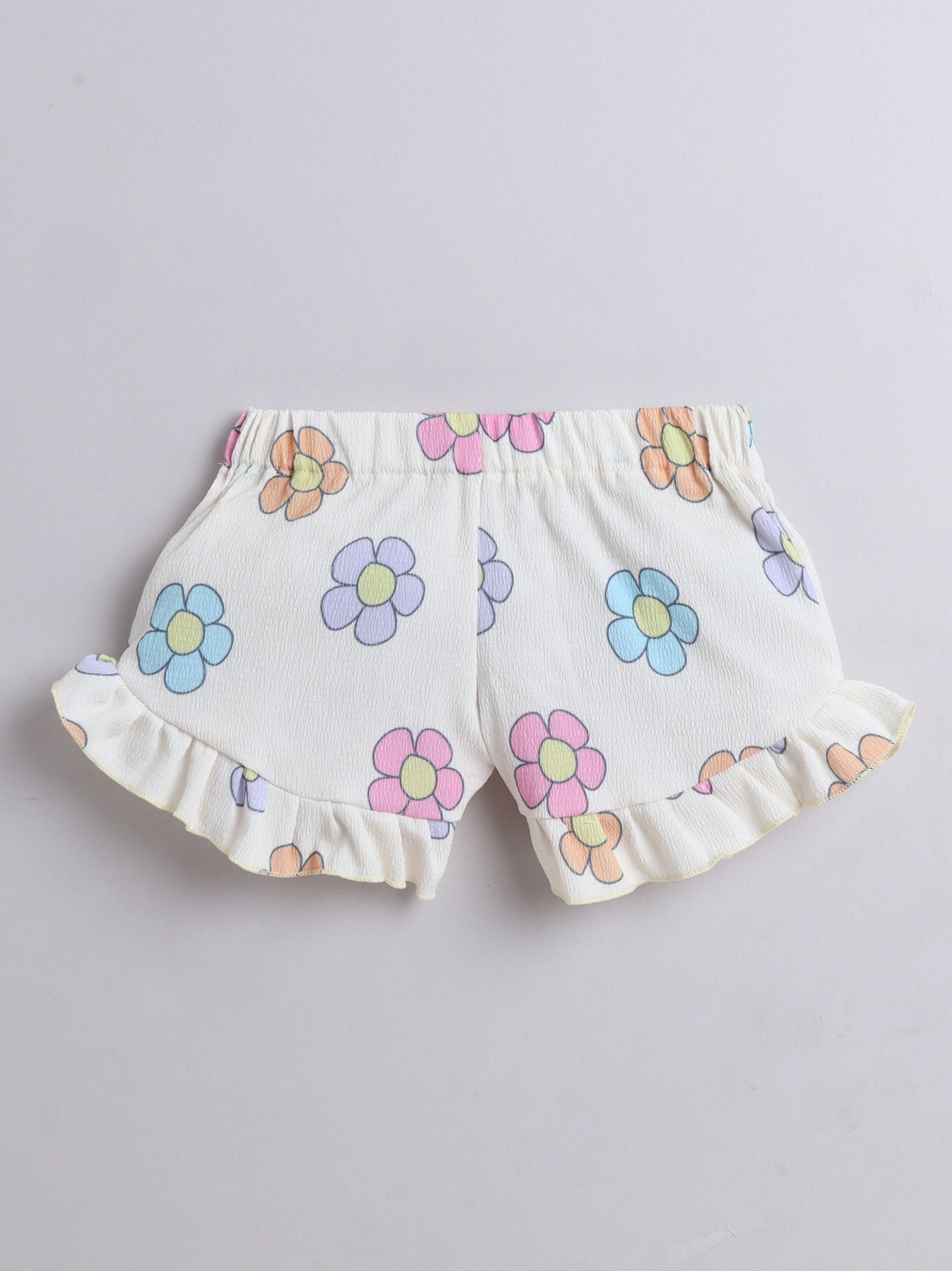All Over Printed Sleeveless Top & Short Set - Yellow