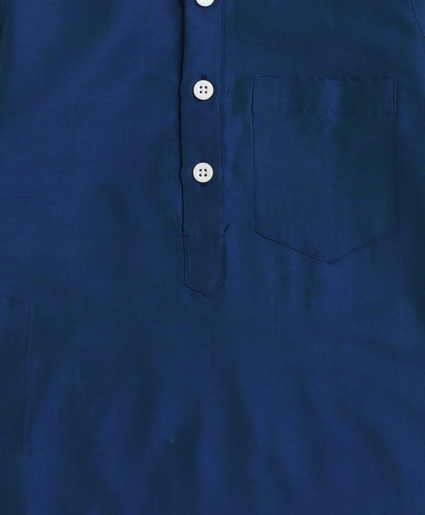 The Magic Wand Cotton woven Blend Full Sleeves Kurta Pyjama With Modi Jacket -Navy Blue