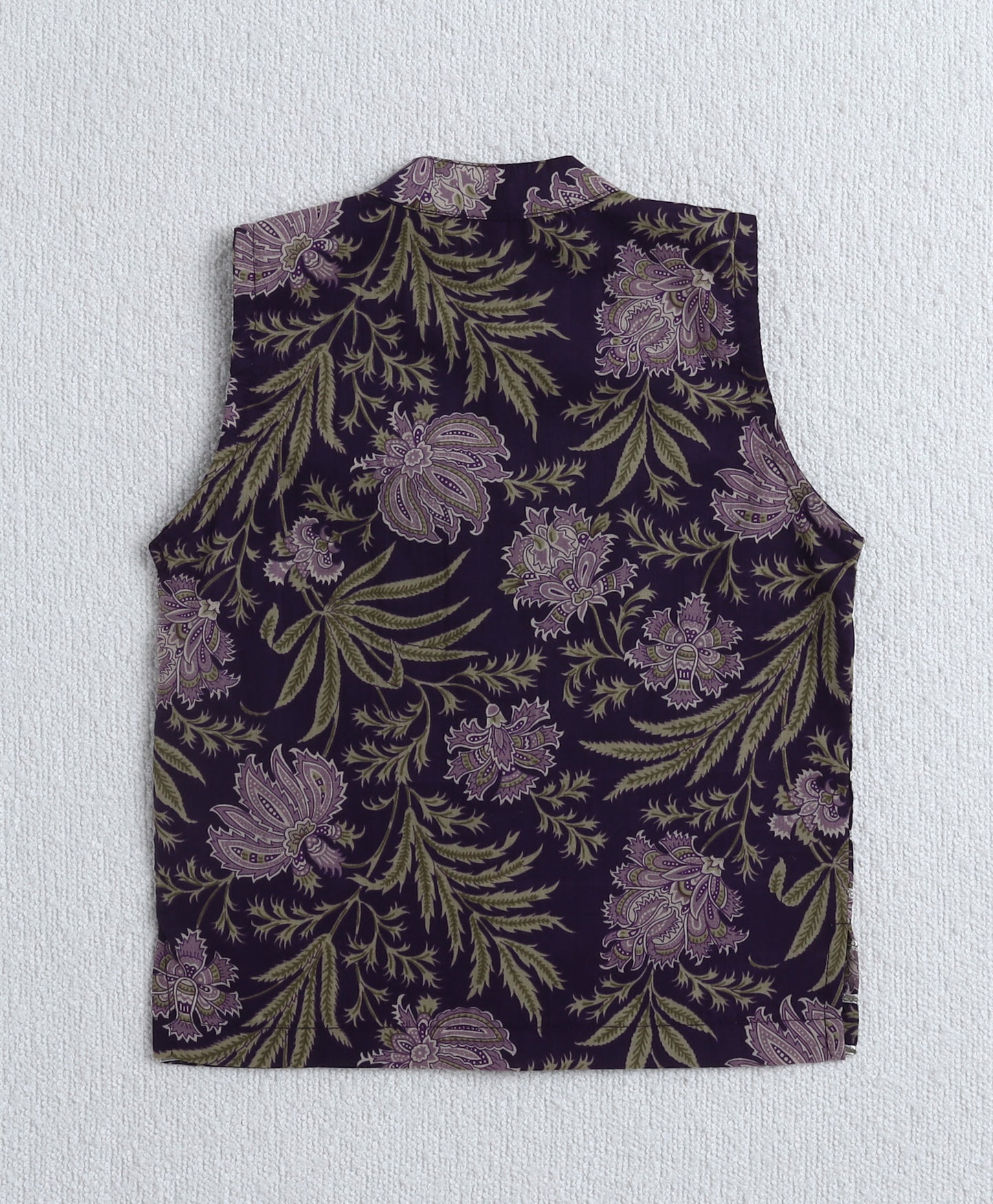 The Magic Wand Cambric Cotton Full Sleeves Bandhani Printed Kurta Pyjama With Lace Modi Jacket- Purple
