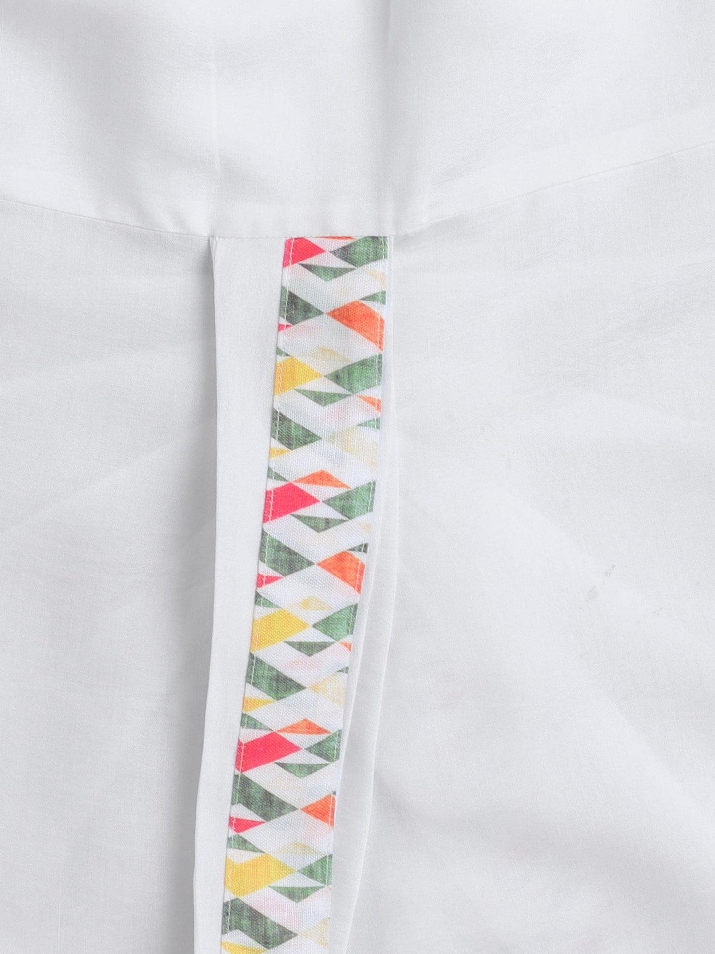 Full Sleeves Ikat Printed Kurta & Dhoti Set - Multi Colour