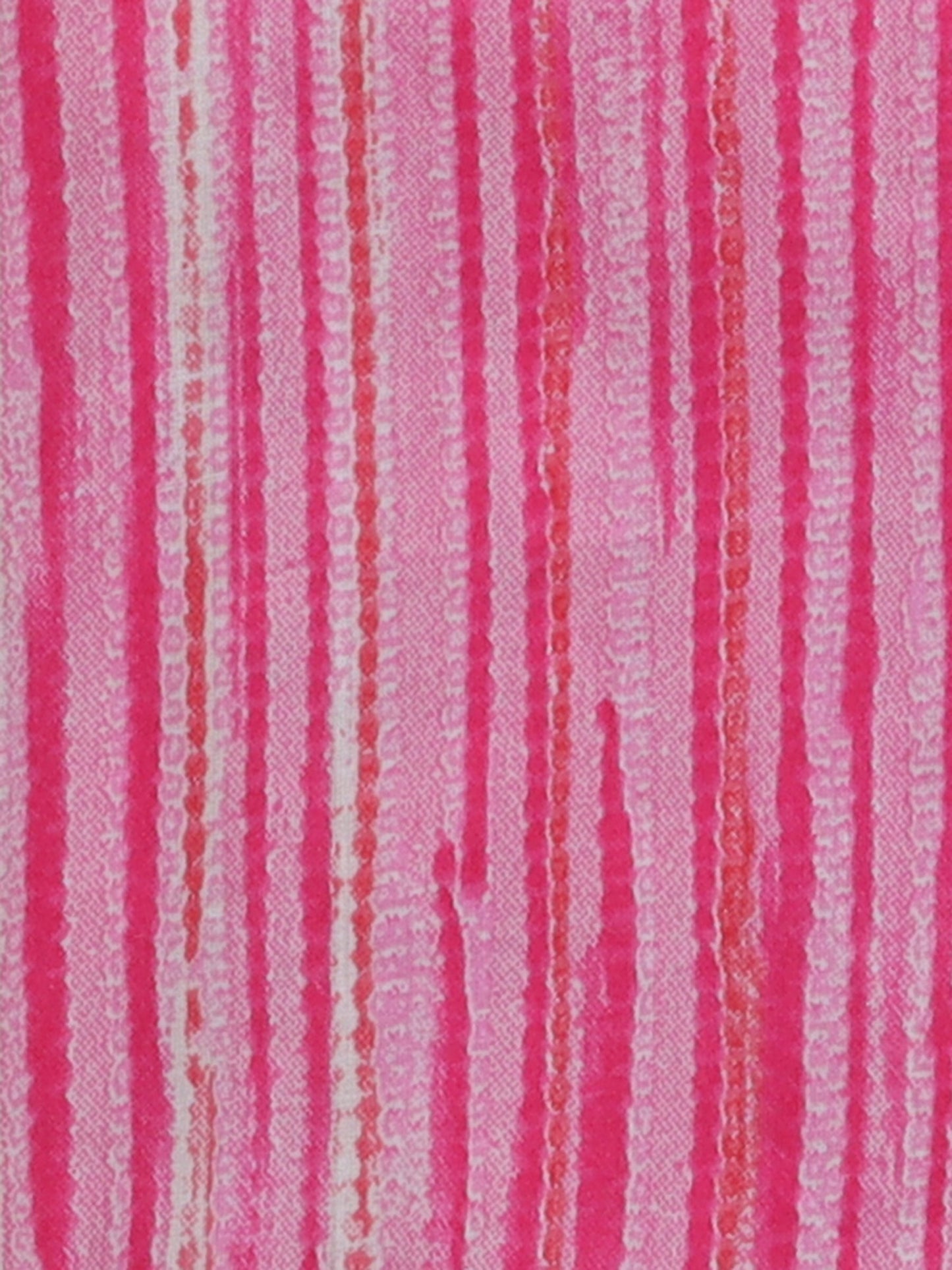 Half Sleeve Stripe Printed Shirt - Pink