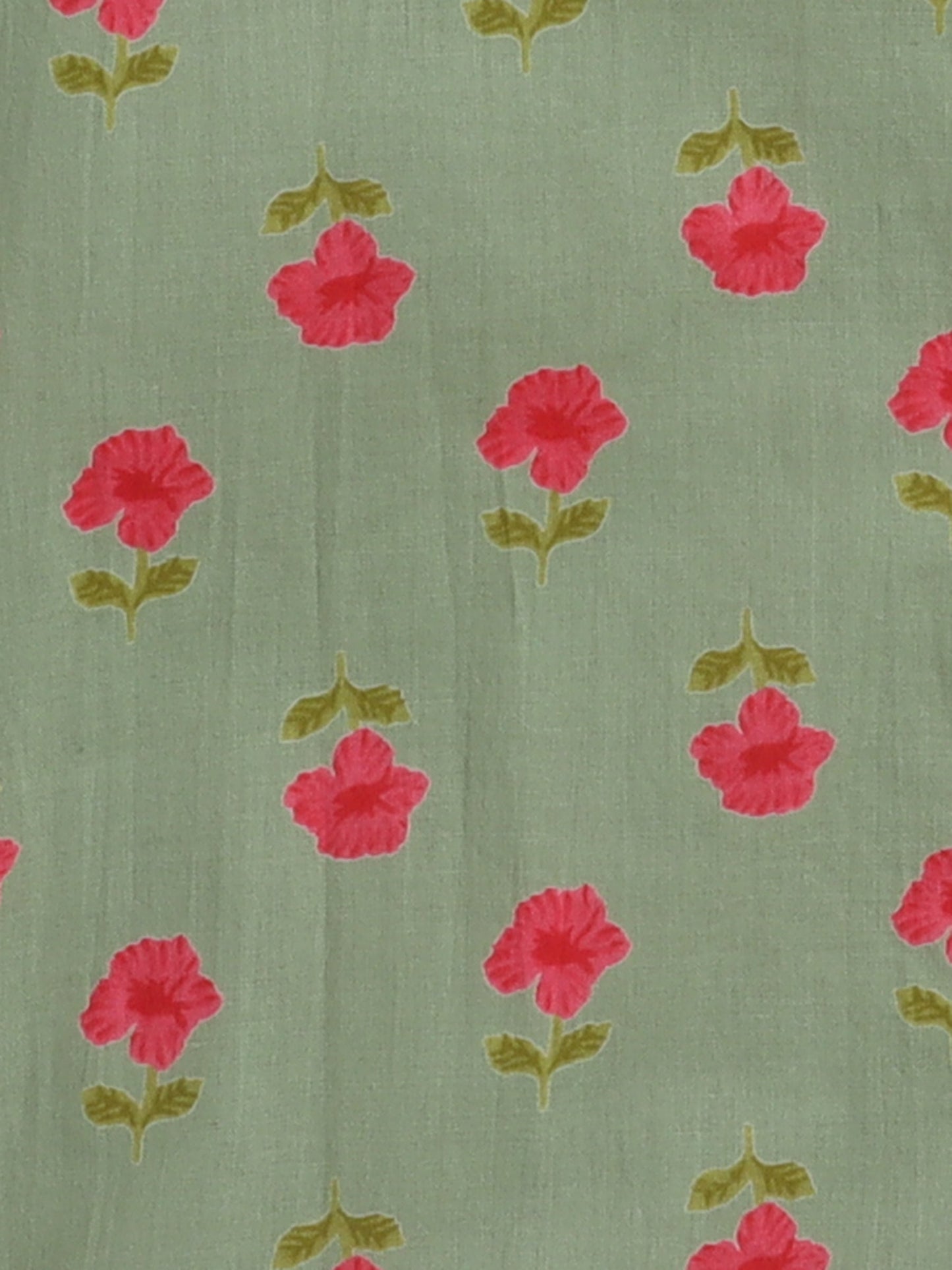Half Sleeve Floral Printed Shirt - Green