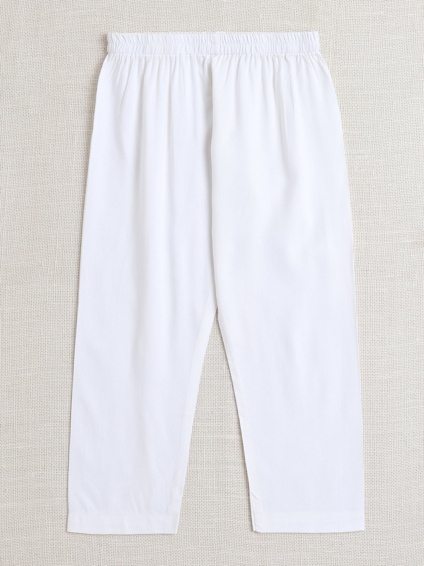 Full Sleeves All Over Printed Kurta With Pant For Boys-Off White