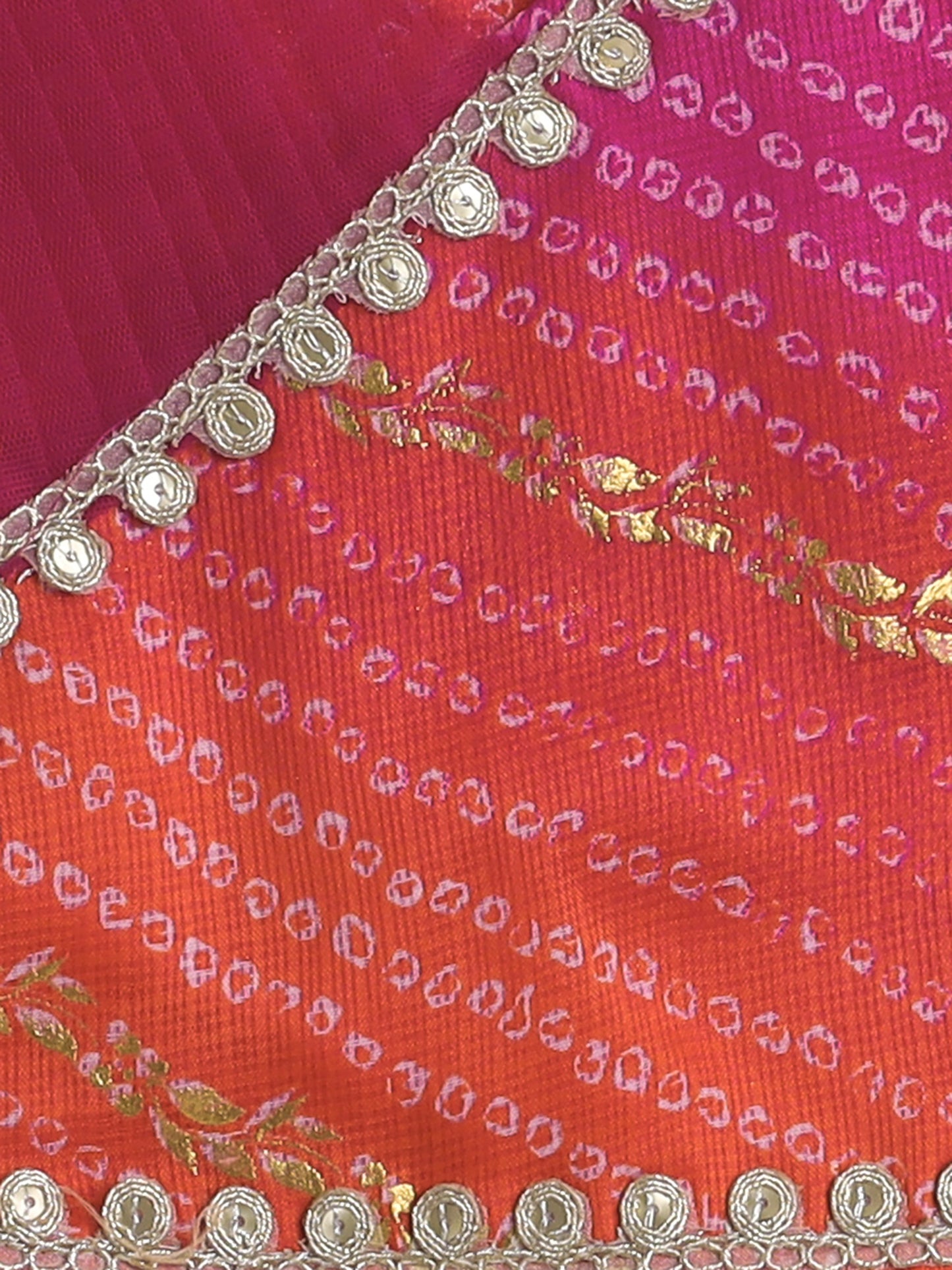 The Magic Wand Sleeveless Embellished Kota Doria Lehenga Choli Set with Attached Dupatta Pink