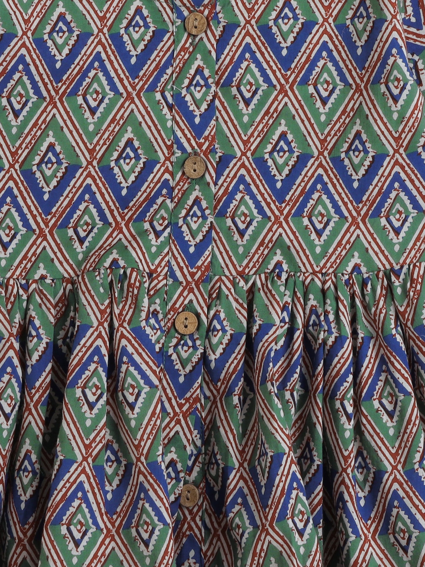 Three Fourth Sleeves Lace Embellished & Ethnic Motif Printed Kurta With Floral Printed Salwar Set - Navy Blue