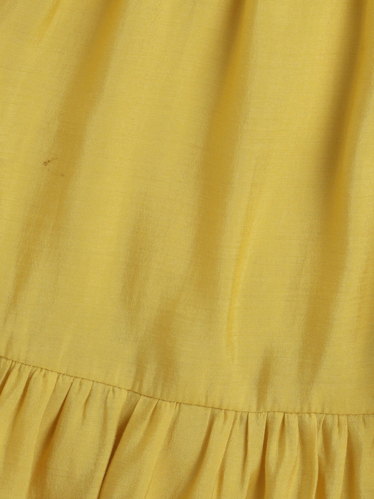 Short Sleeves Kurta with Lace Emebellished Sharara Set with Dupatta -Yellow