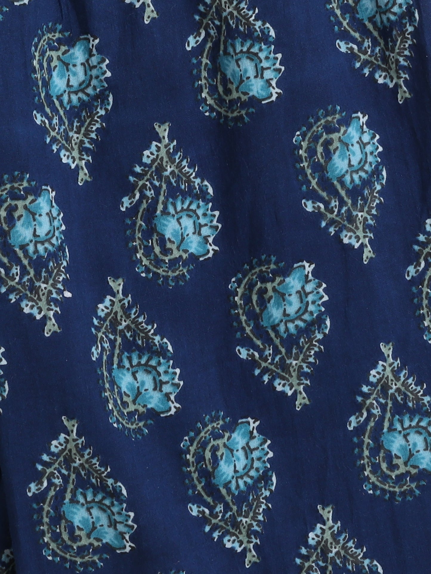 Sleeveless Floral Print Coordinating Top and Pant Set Blue