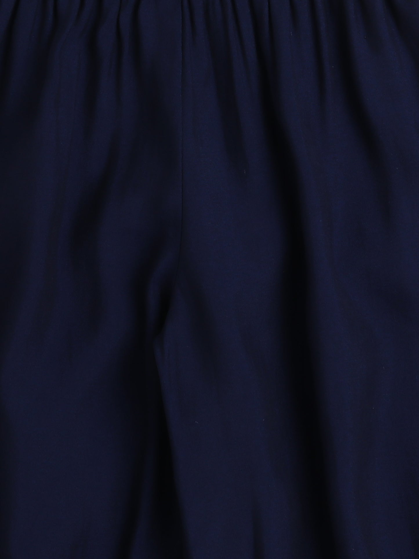 Half Sleeves Floral Print Alia Cut Kurta Set- Indigo Blue