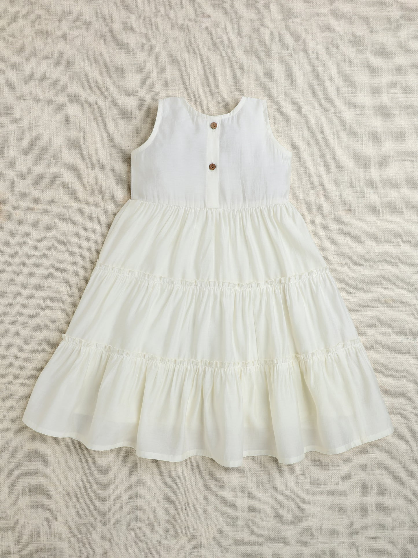 The Magic Wand Sleeveless Aabla Embroidered Dress With Tie & Dye Lace Embelished Shrug Blue