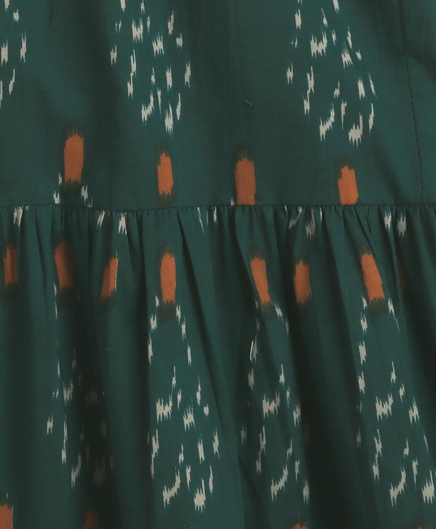 The Magic Wand Cambric Cotton Singlet Ikat Printed Kurta and Sharara Set - Teal Blue