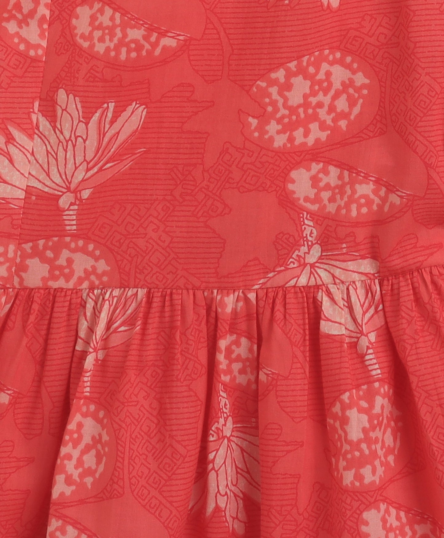 The Magic Wand Cambric Cotton Singlet Floral Printed Kurta and Sharara Set - Pink