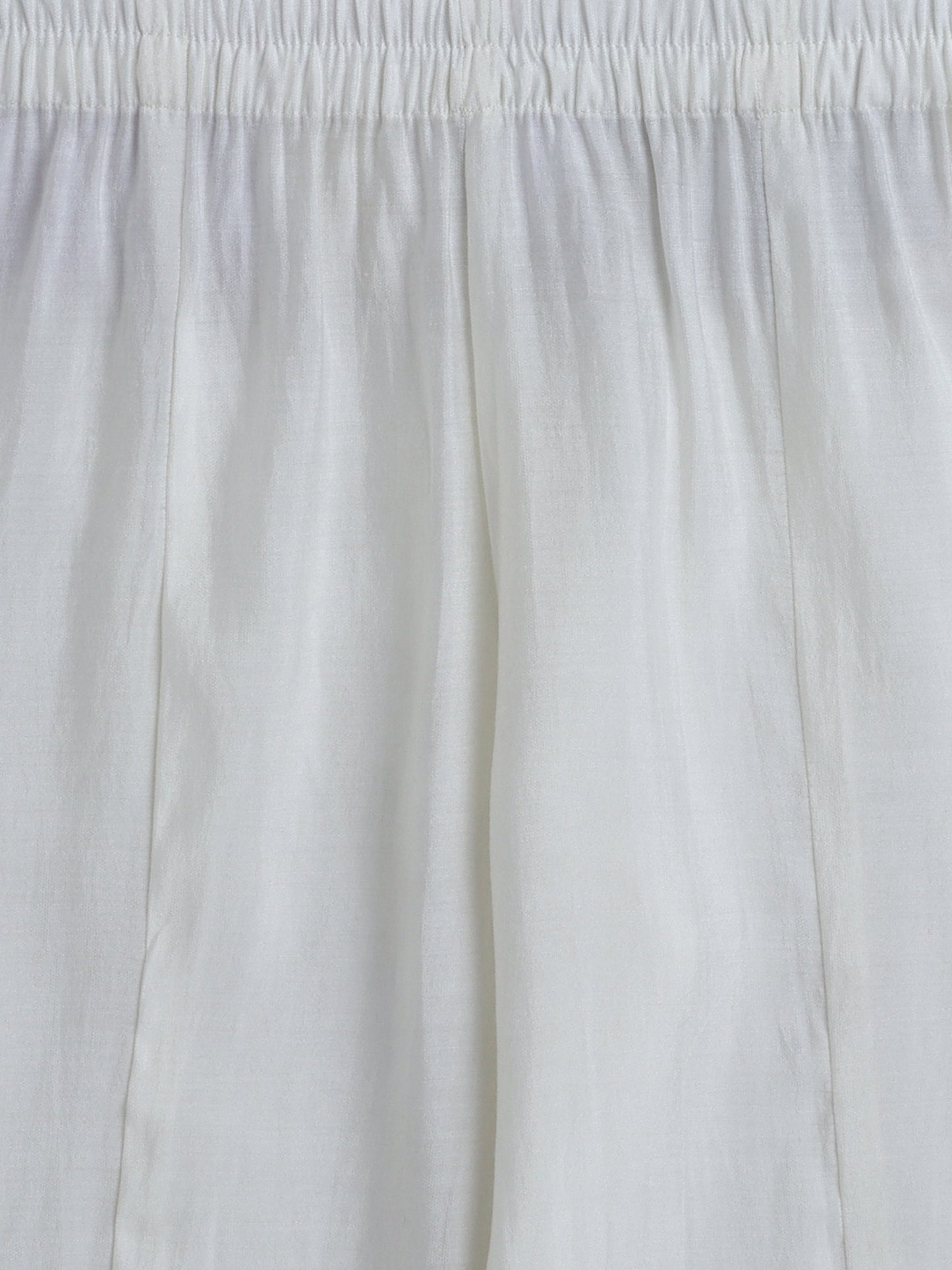 The Magic Wand Woven Half Sleeves Gota Lace Embellished Angrakha Kurta with Bottom Set- Off White