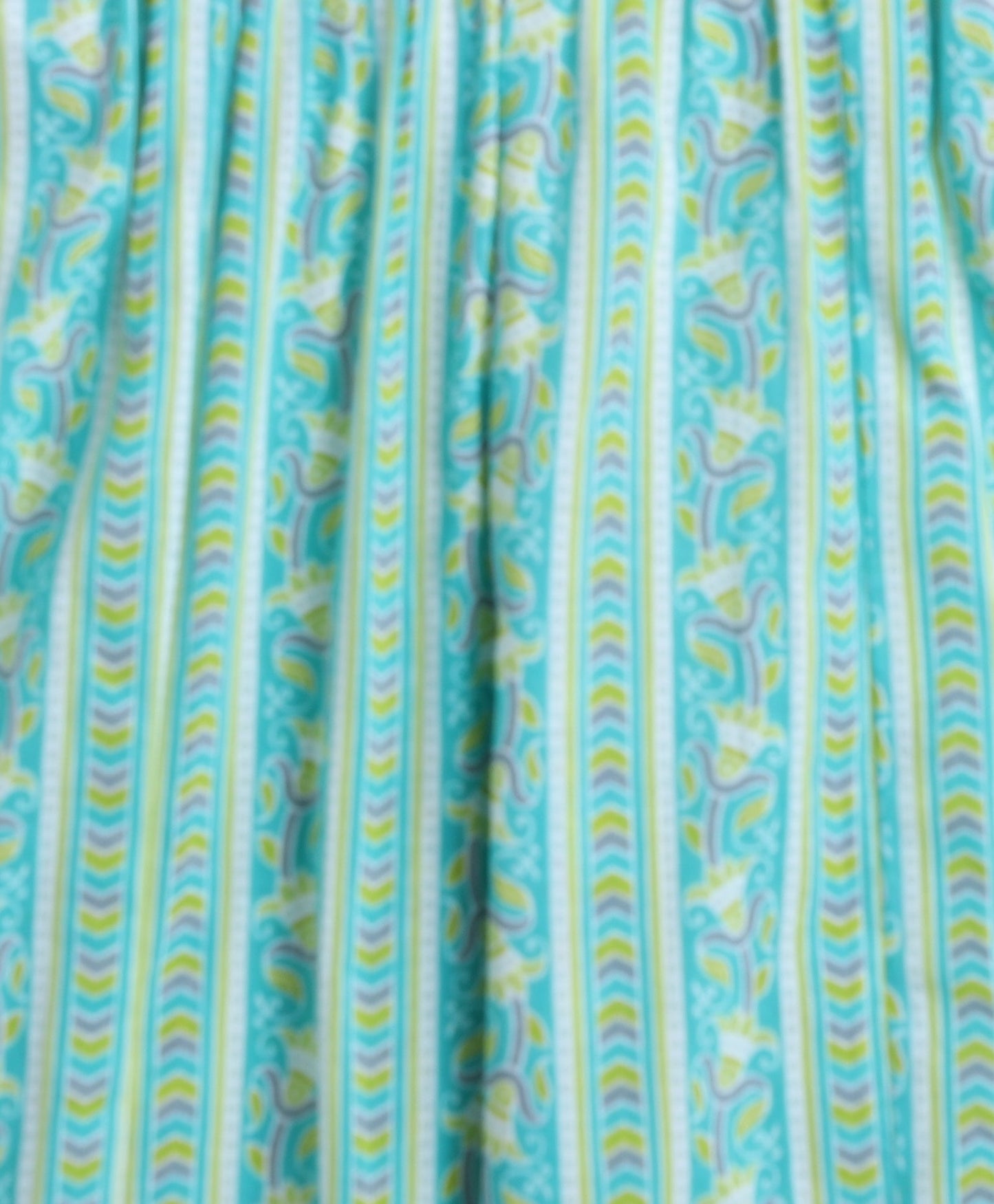 Cotton Woven Three Fourth Sleeves Floral Printed Kurti with Bottom Set- Mint