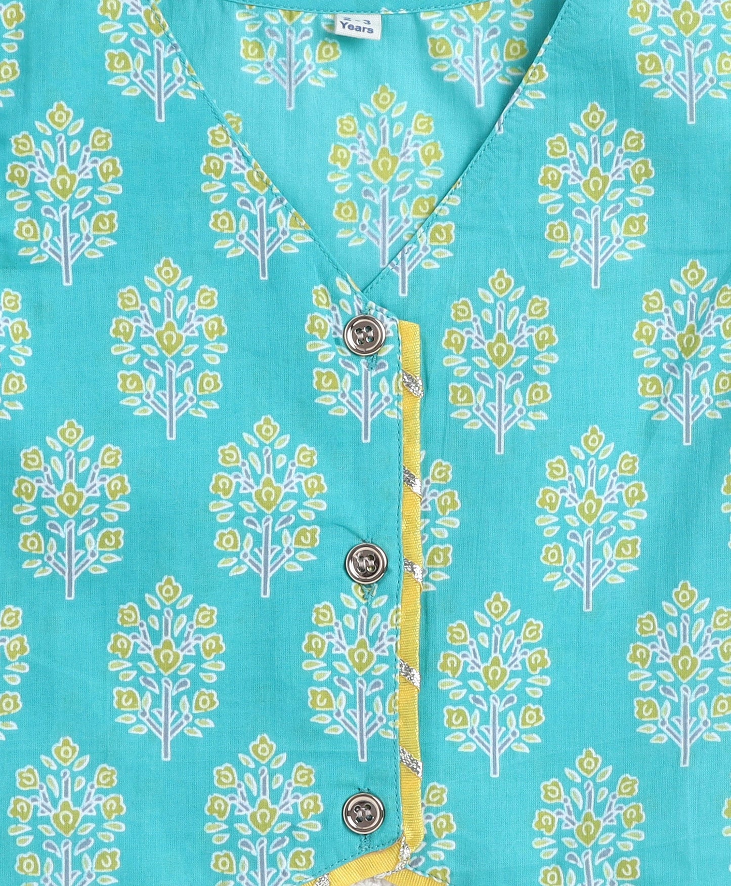 The Magic Wand Cotton Woven Sleeveless Floral Printed Top and Patch Pocket Pant Set- Green
