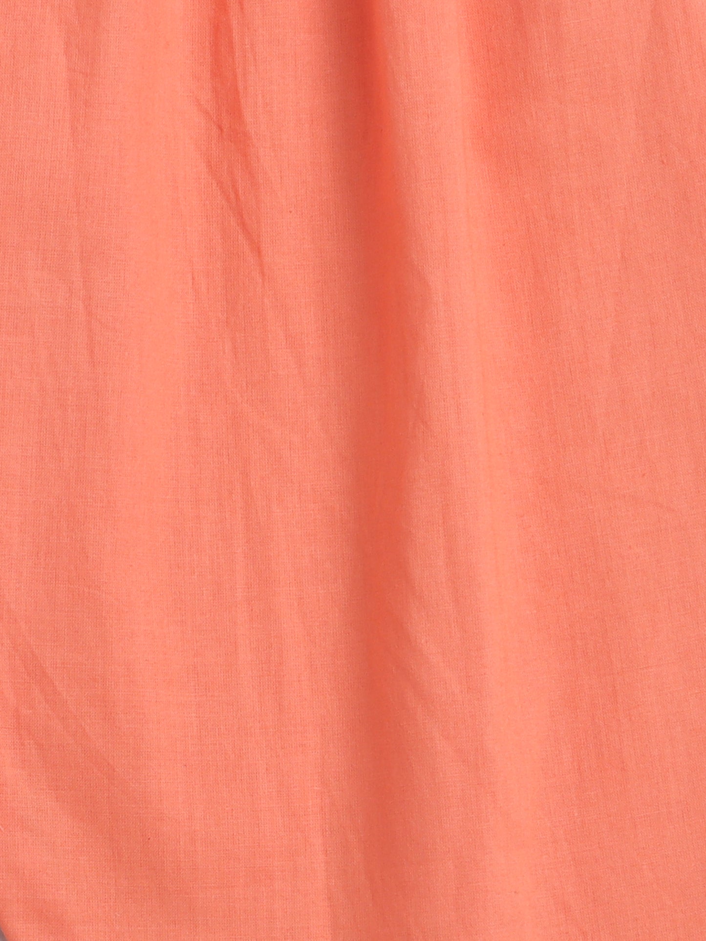 Stripes Sleeveless Kurta With Lace detailing & Salwar Set With Dupatta For Girls-Peach