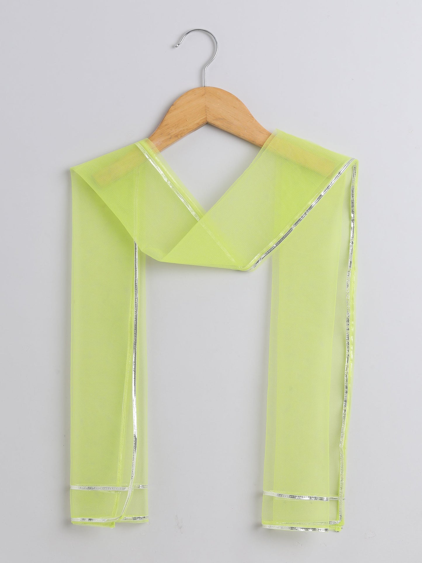 Ikat Printed Elbow Sleeves Tassled Gathered Aliya Cut Kurta with Straight Pants With Dupatta-Green