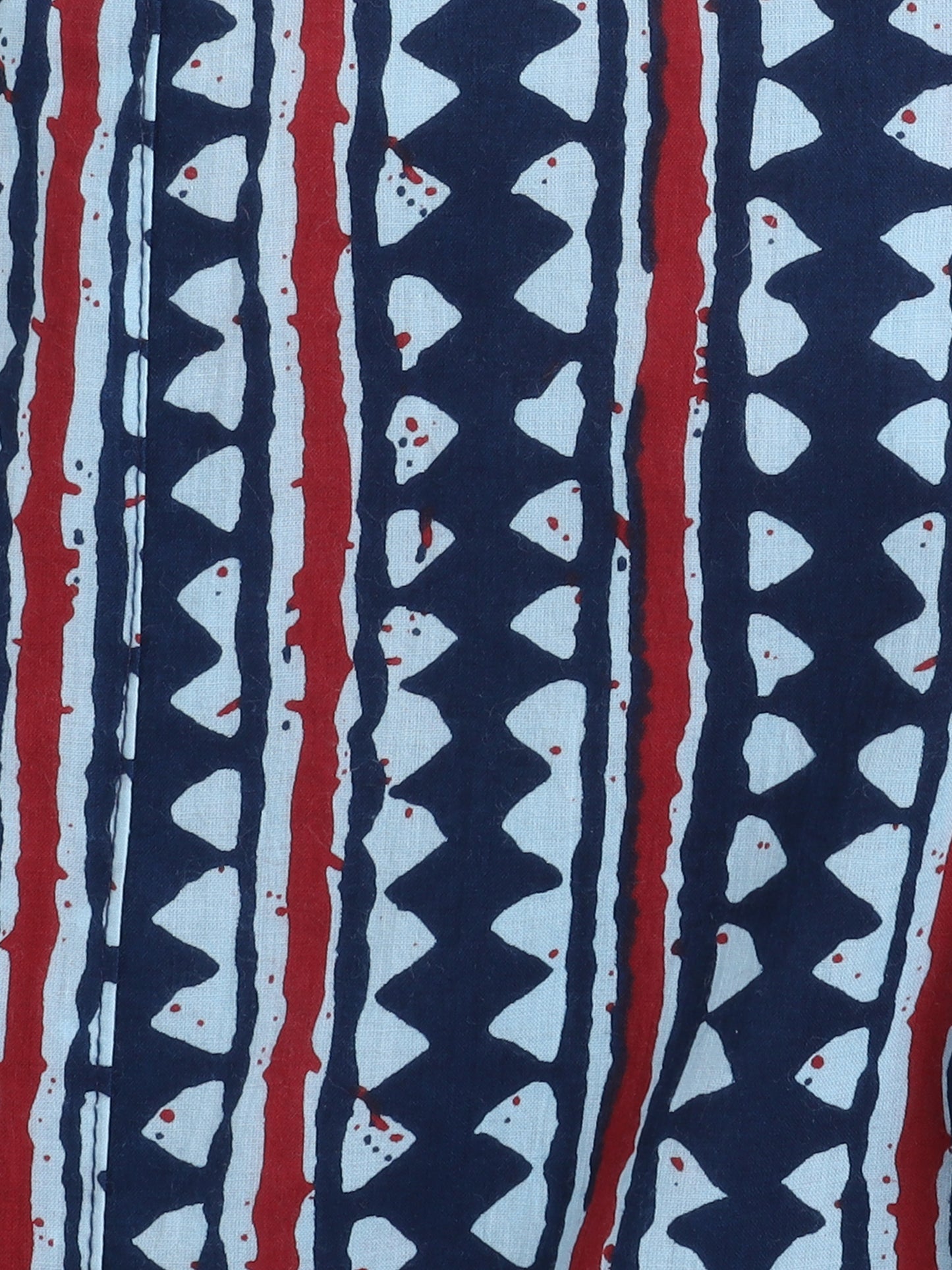 Sustainable Stripes Printed Sleeveless Waist Co ord Sets-Indigo Blue