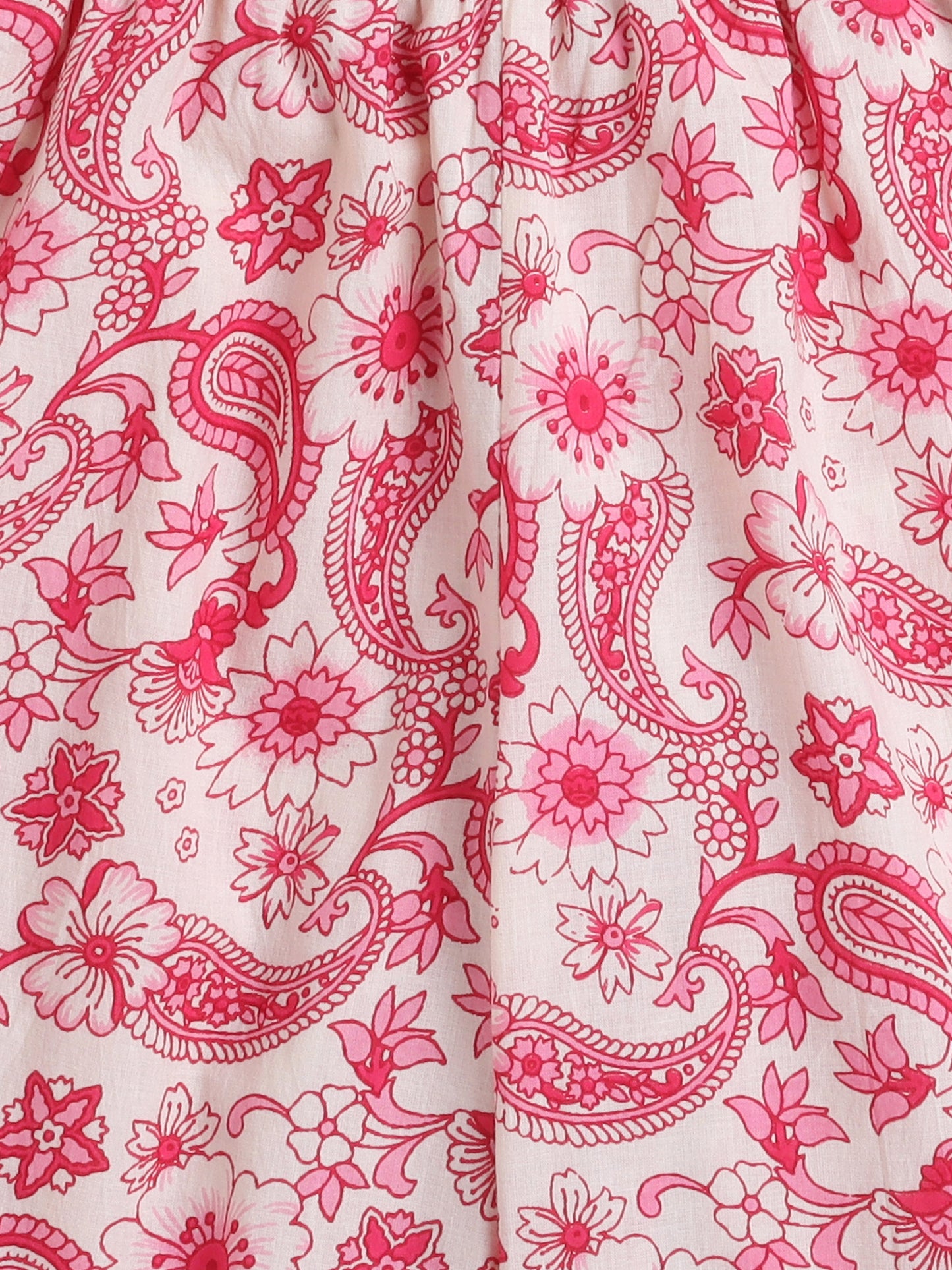 Floral Print Printed Sleeveless Top and Pant Set Co-Ords Set For Girls-Pink