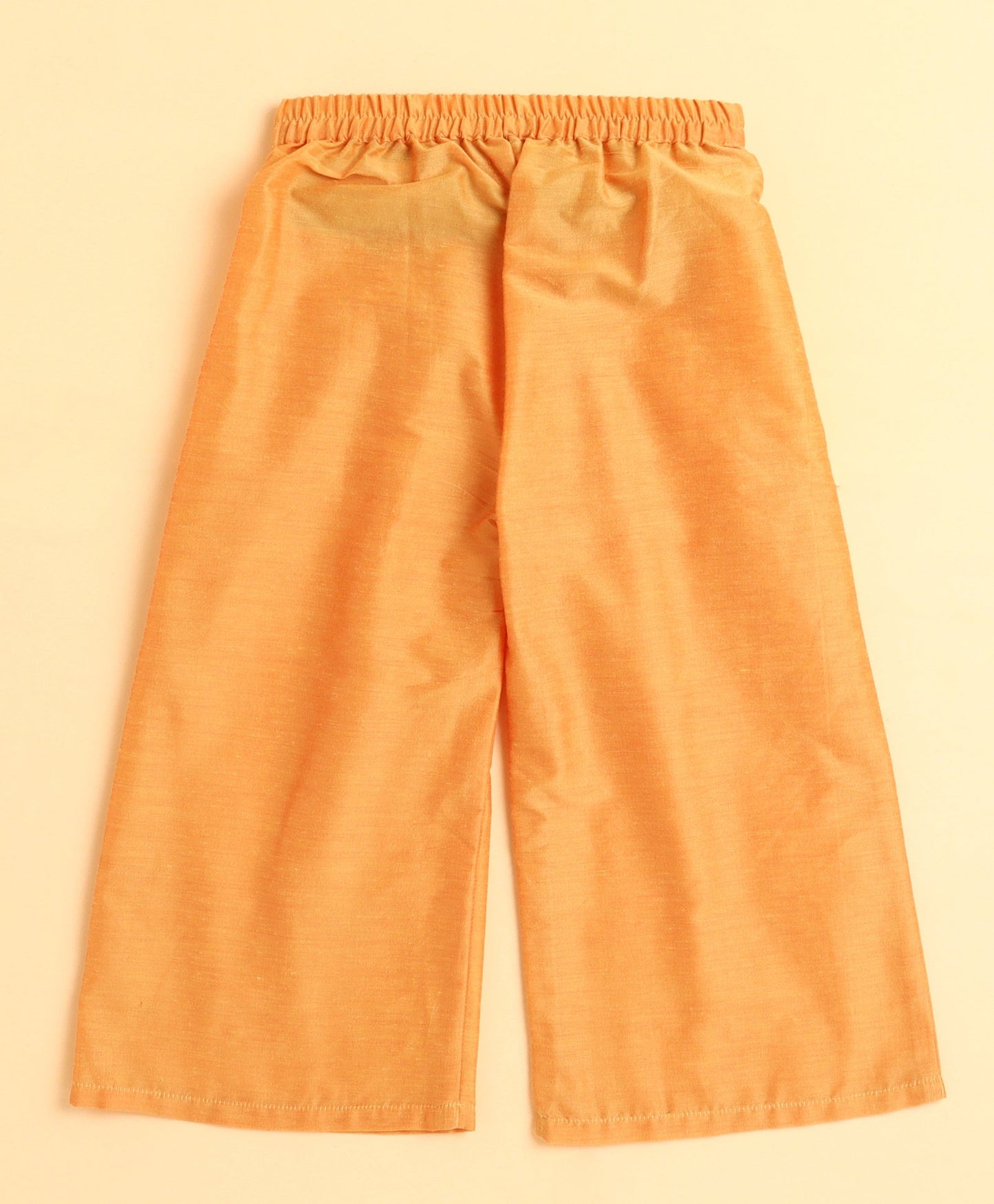 The Magic Wand Woven Sleeveless Traditional Embellished Incut Top and Bottom Set- Purple,Orange