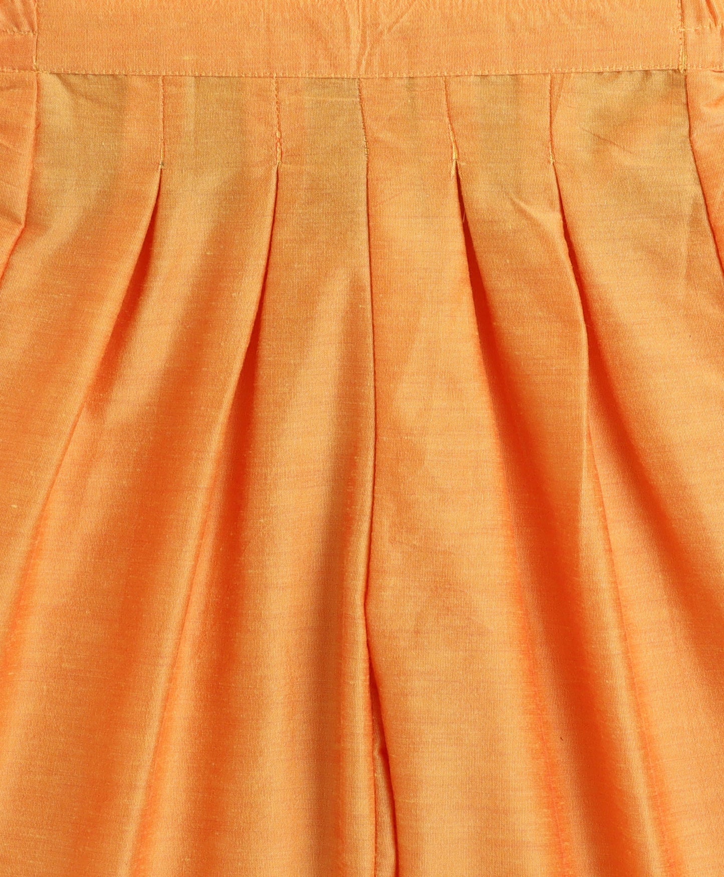 The Magic Wand Woven Sleeveless Traditional Embellished Incut Top and Bottom Set- Purple,Orange