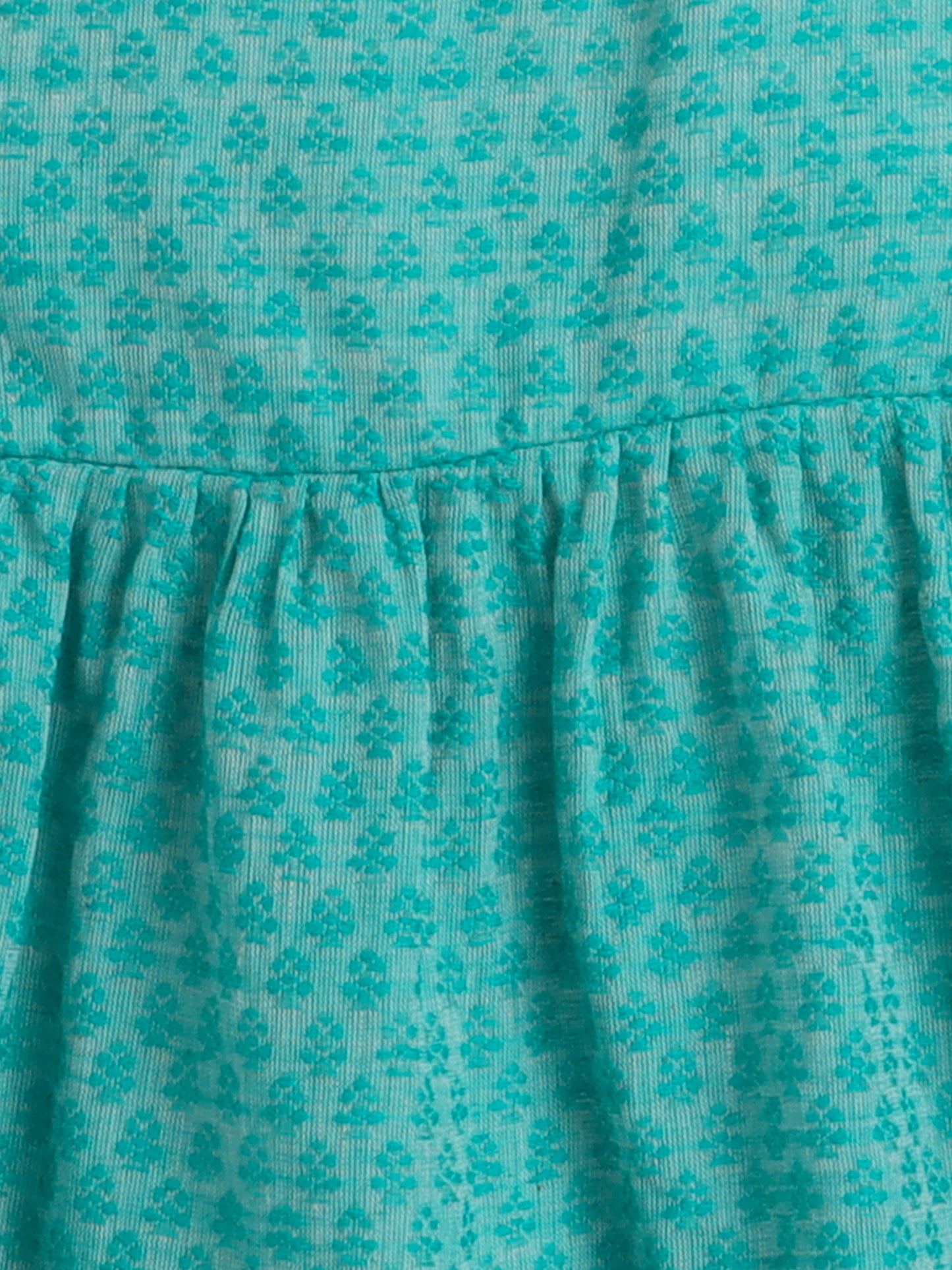 Halter Neck Cotton Dobby Tiered Dress For Girls With Lace Embelishment-Blue