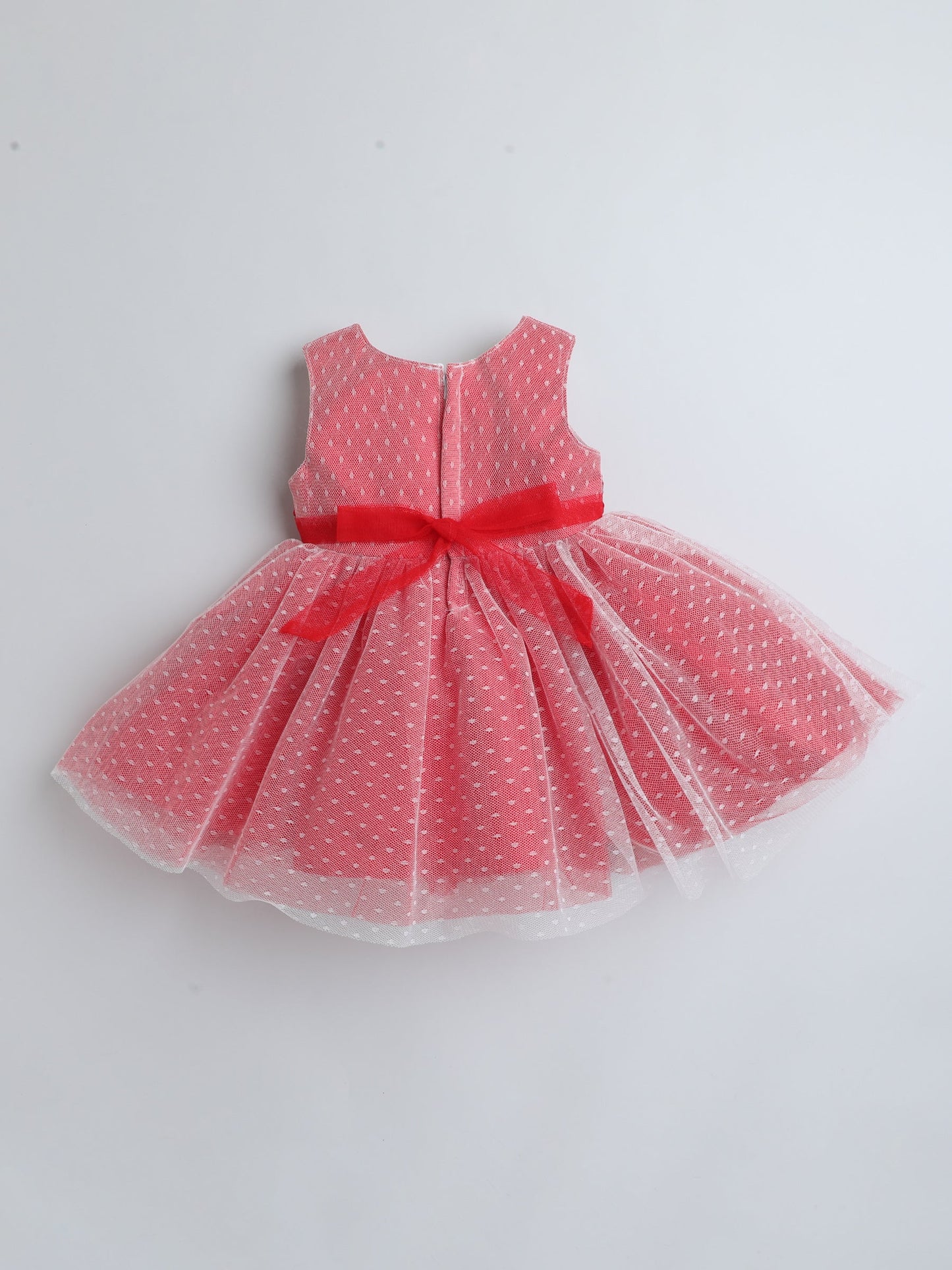 The Magic Wand Sleeveless Embellished Fit & Flare Dress Red