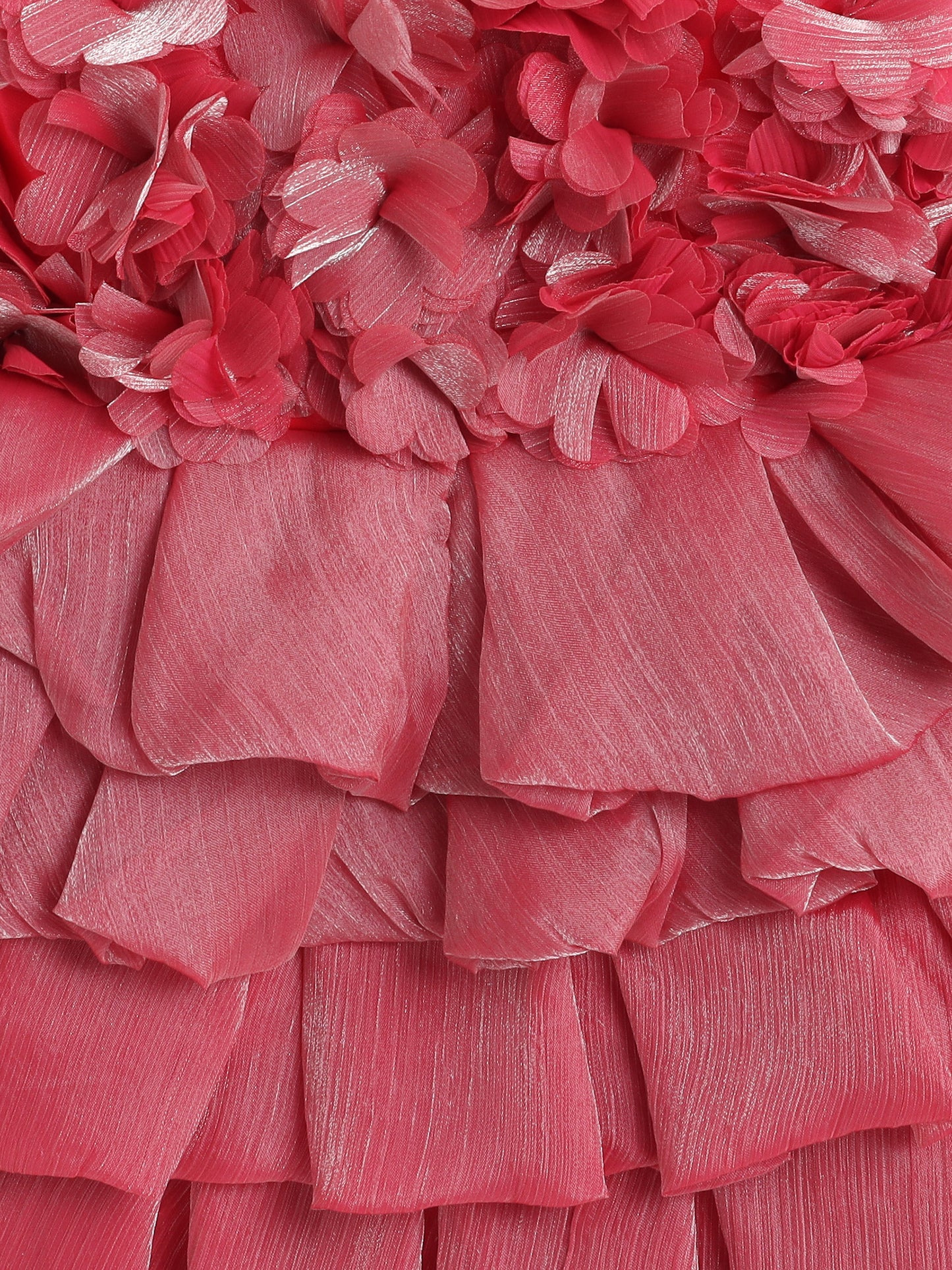Sleeveless Ruffled Dress - Peach
