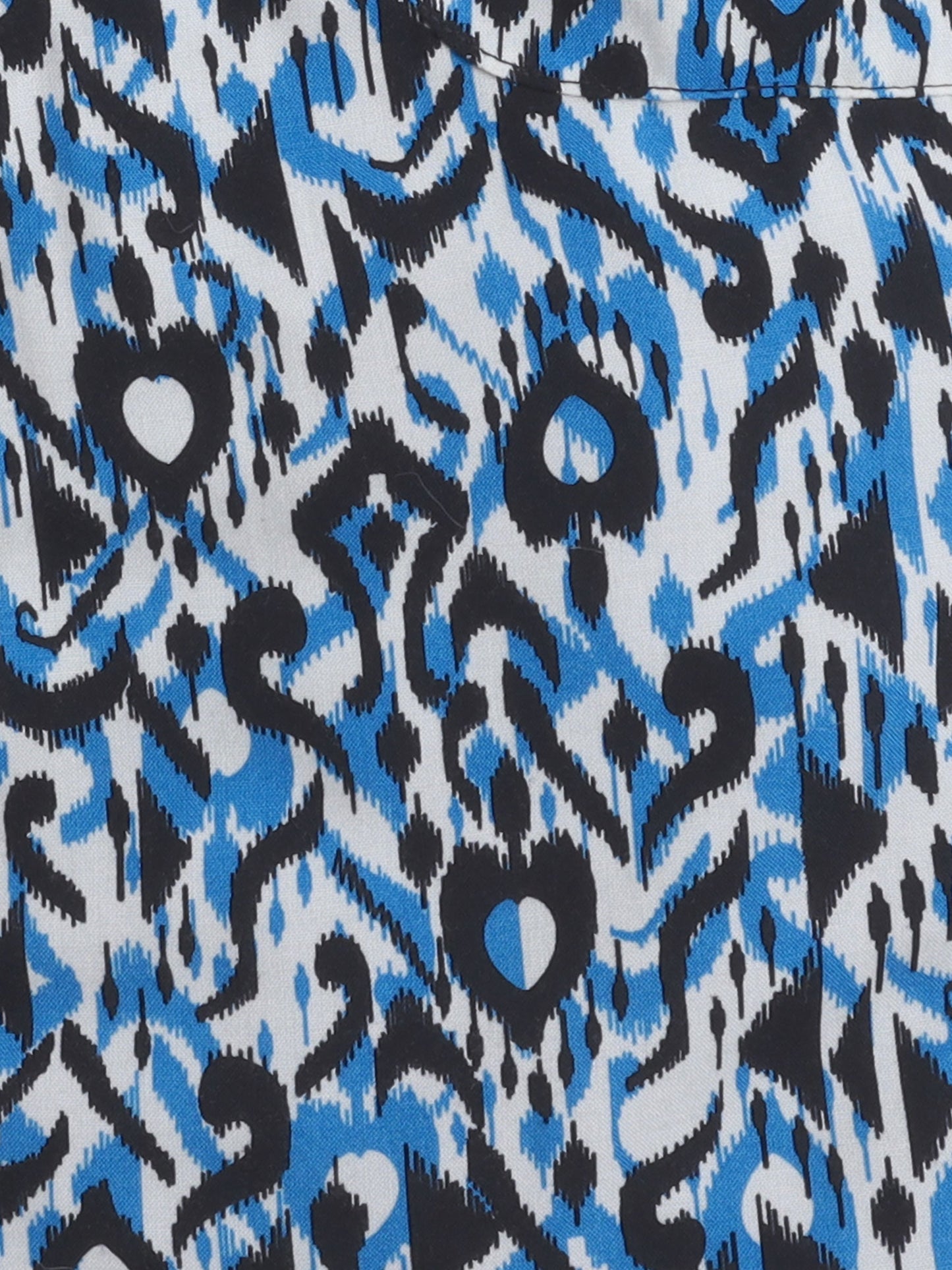 The Magic Wand Rayon Abstract Printed Full Length Palazzo With Lace Bow Black