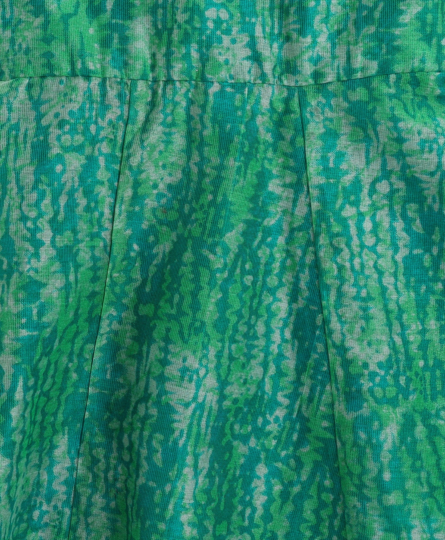 The Magic Wand Woven Shoulder Tie Ups Abstract Printed Kurta & Pant Set - Green