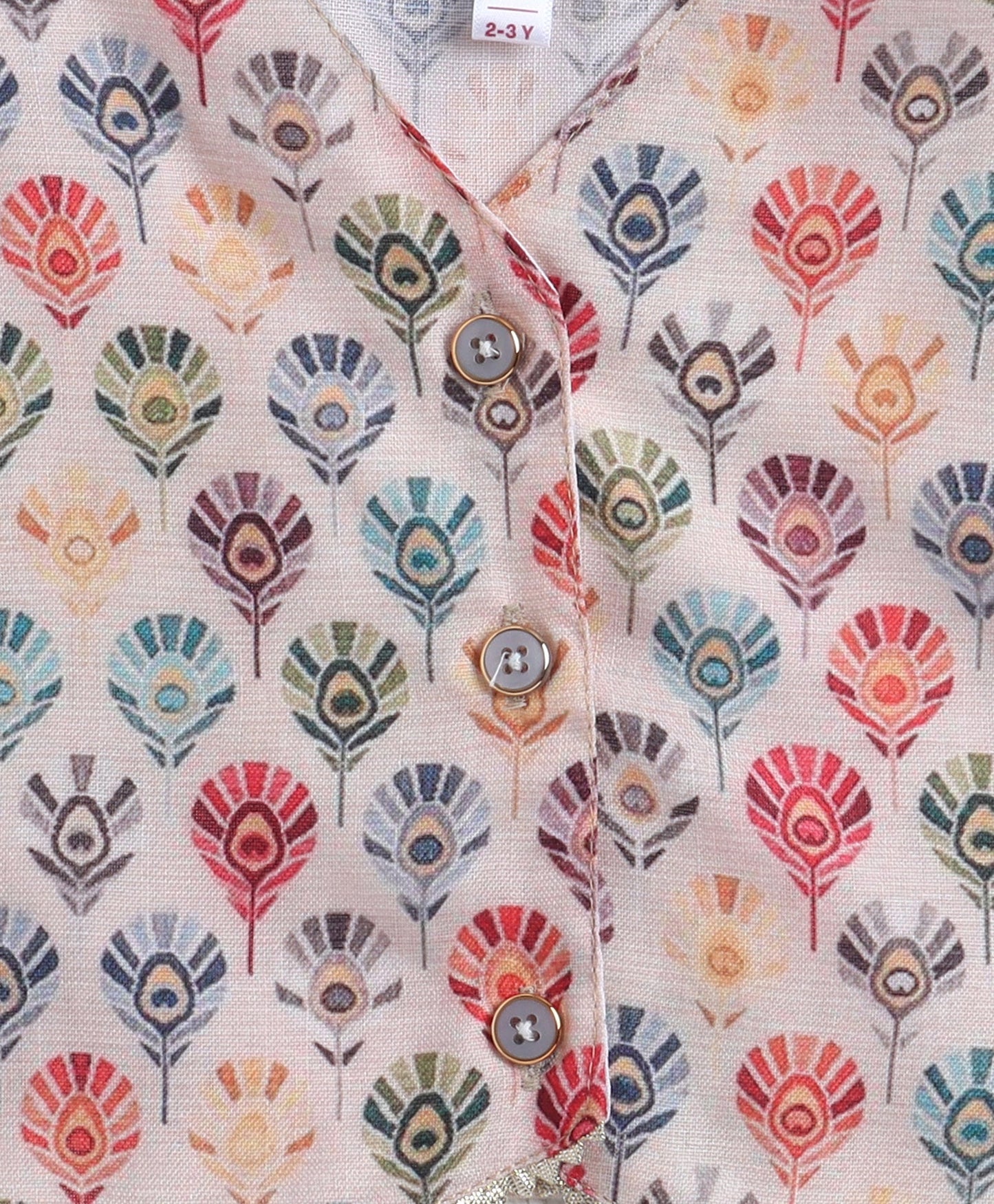 The Magic Wand Woven Sleeveless Digital Printed Top with Patch Pocket Pant Set- Multi Colour
