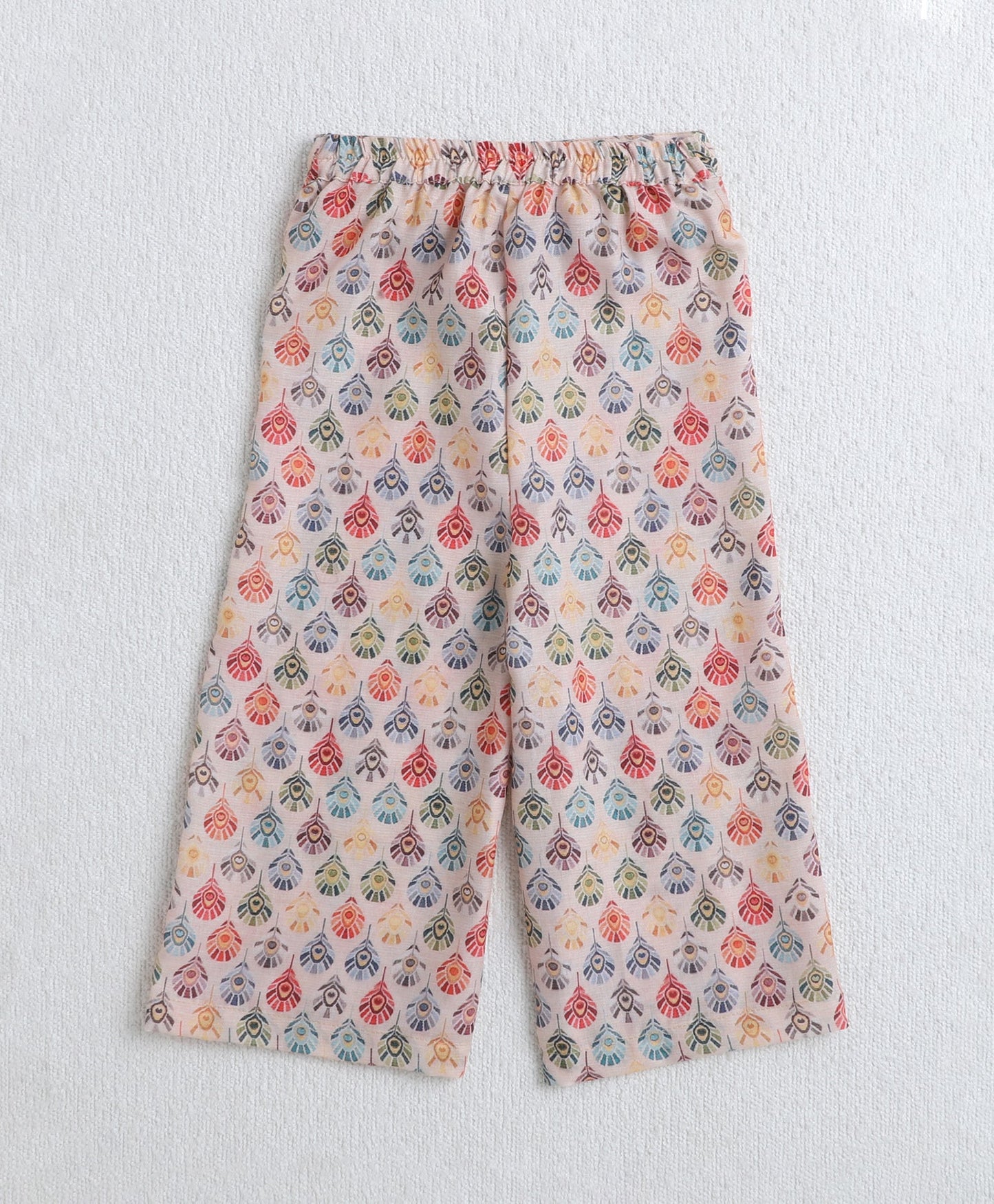 The Magic Wand Woven Sleeveless Digital Printed Top with Patch Pocket Pant Set- Multi Colour