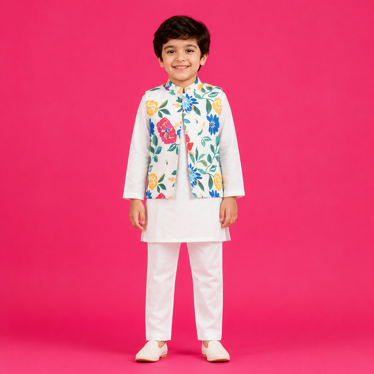 Boys Kurta & Jacket Set